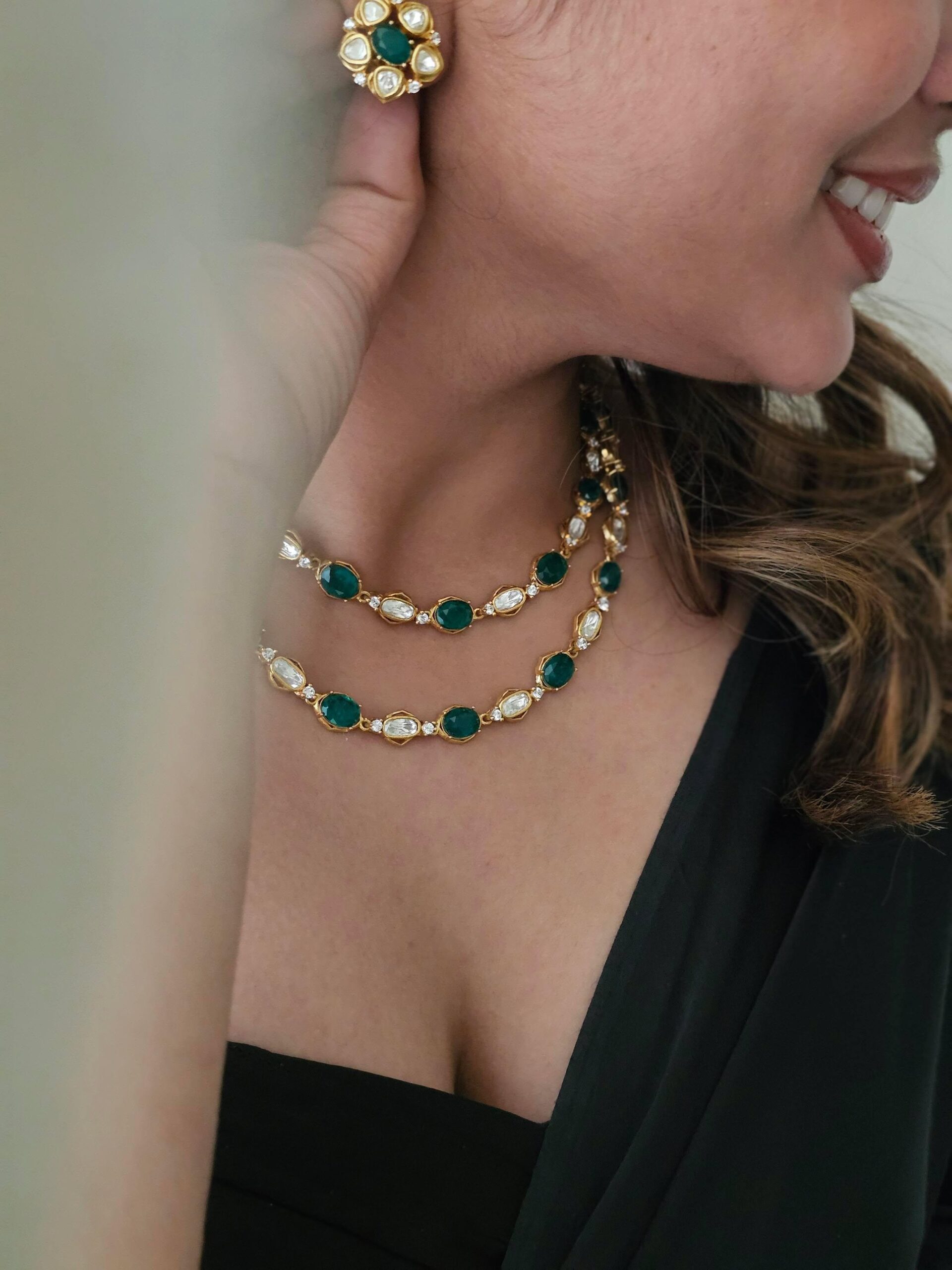 Raaga polki string necklace Thumbnail