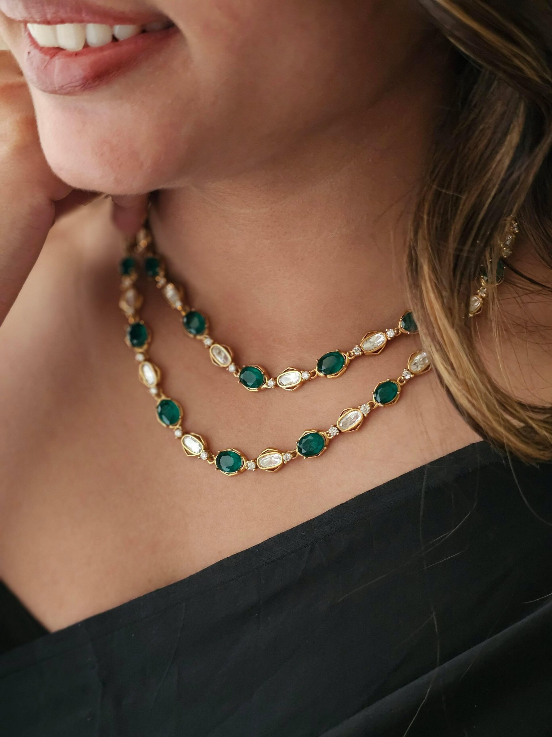 Raaga polki string necklace Thumbnail