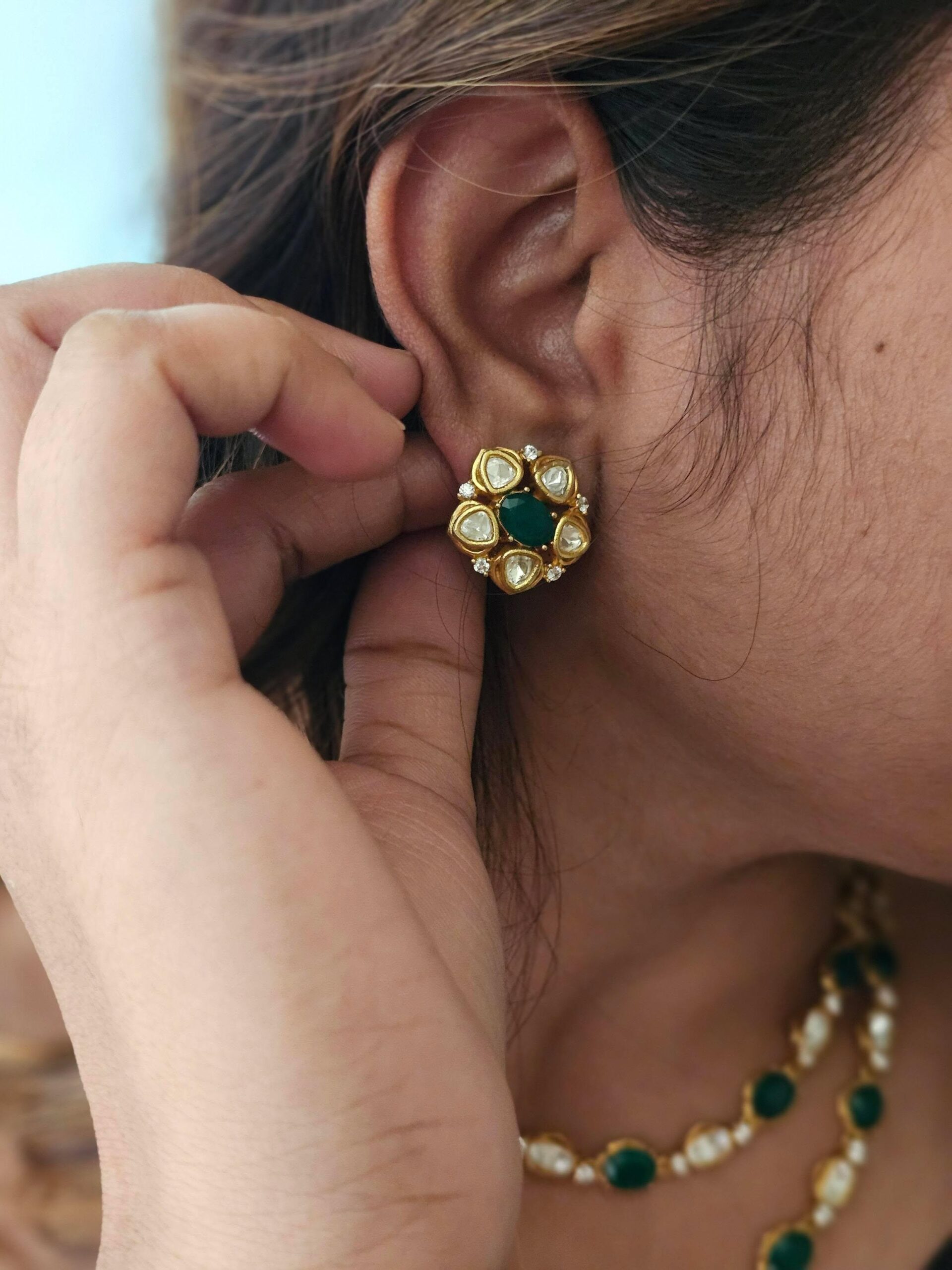 Raaga polki string necklace Thumbnail