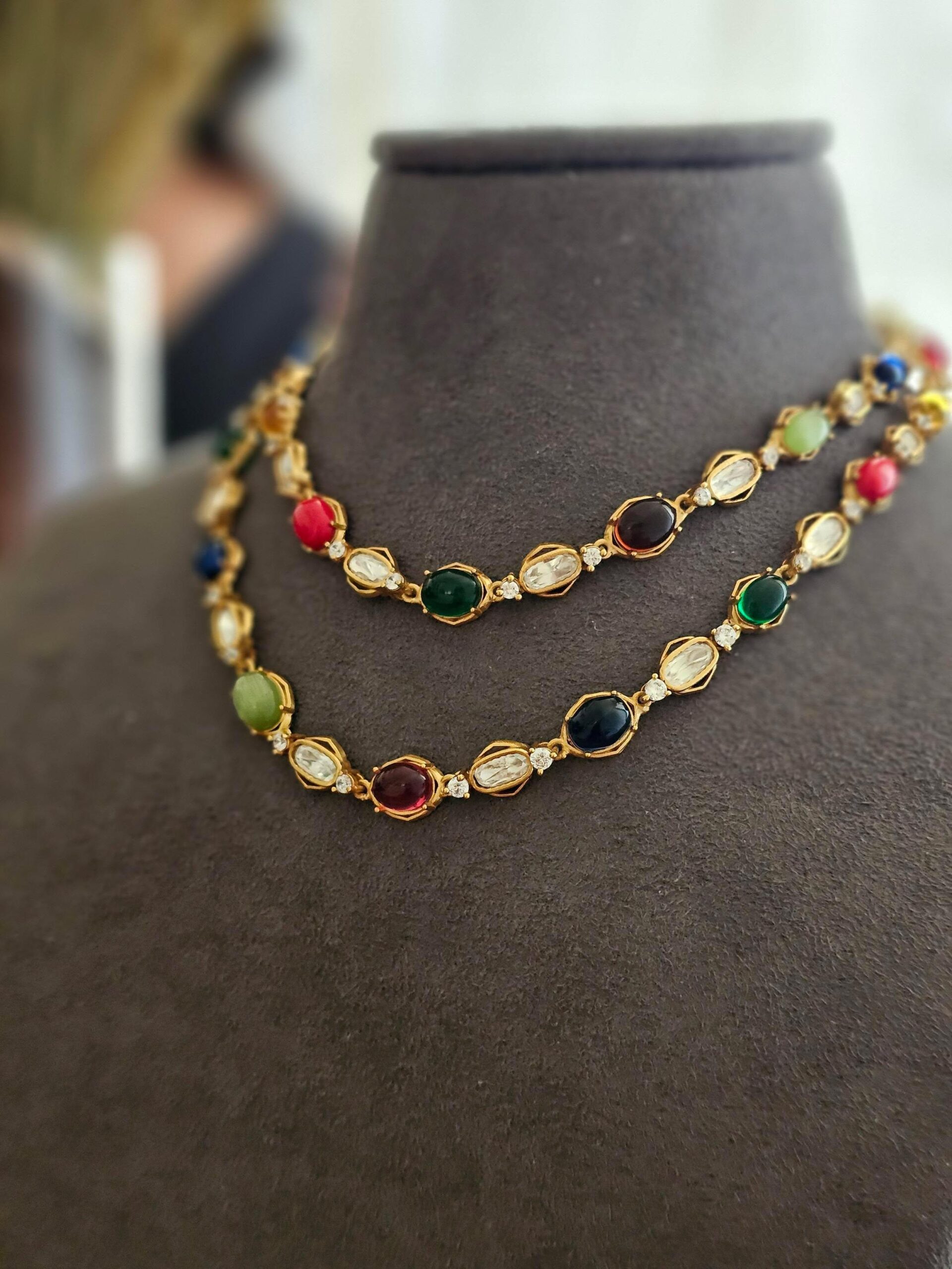 Raaga polki string necklace Thumbnail