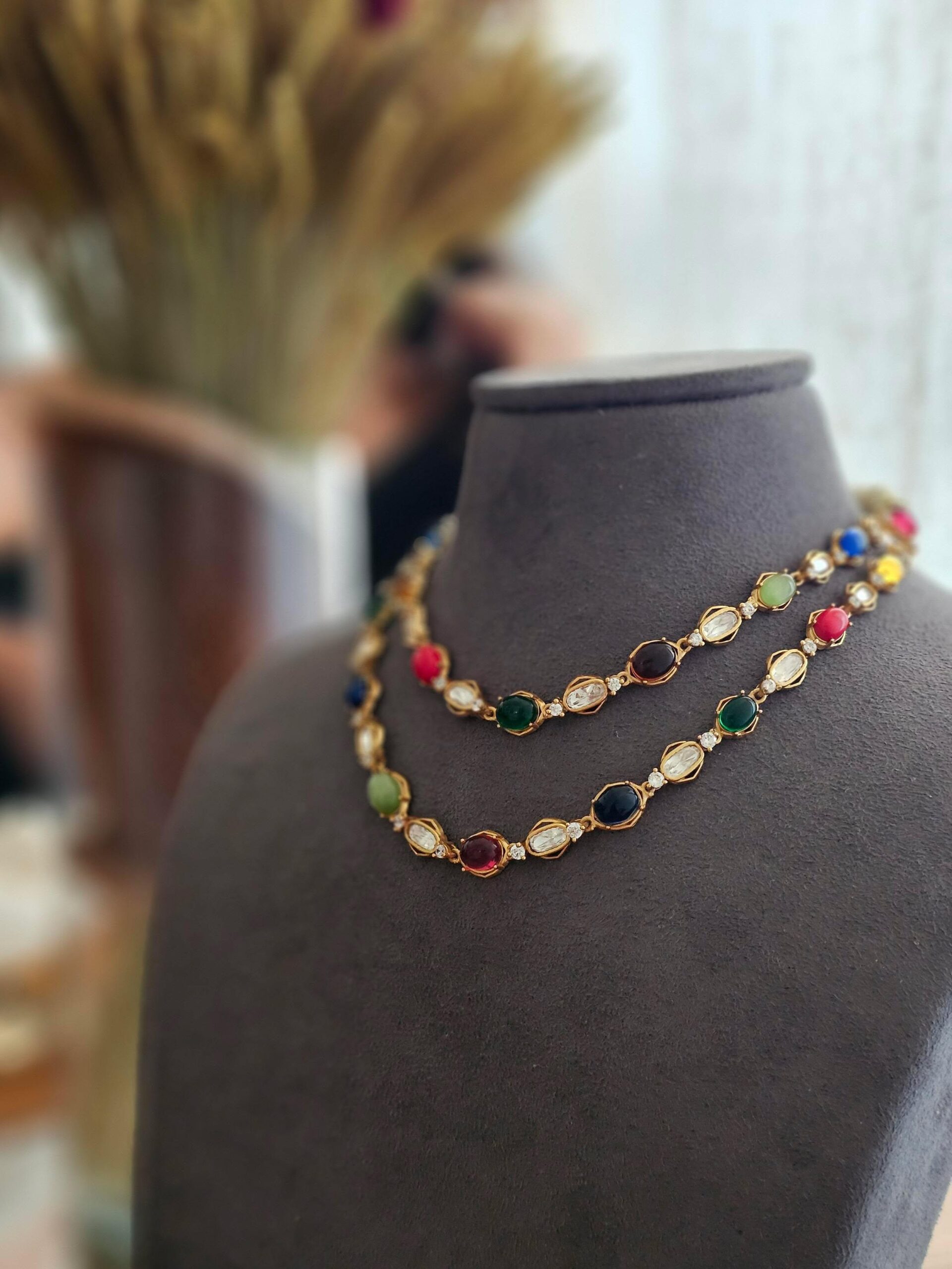 Raaga polki string necklace Thumbnail