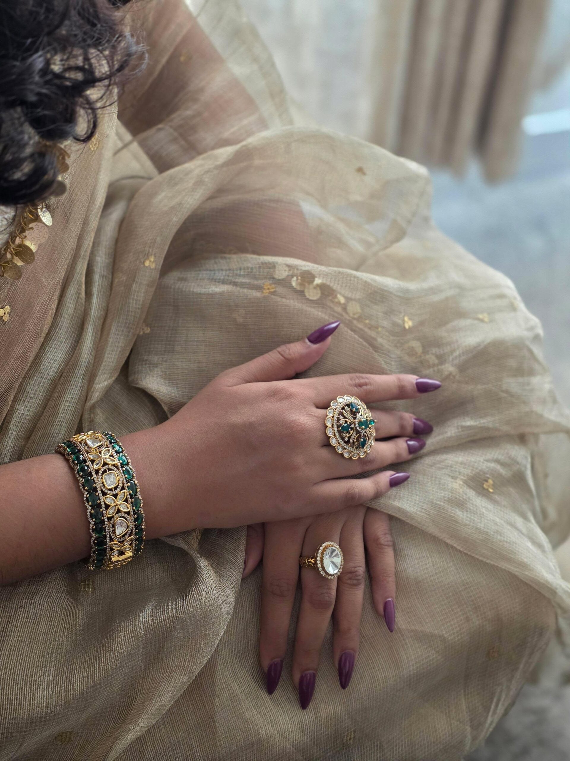 Aanya polki bangles Thumbnail