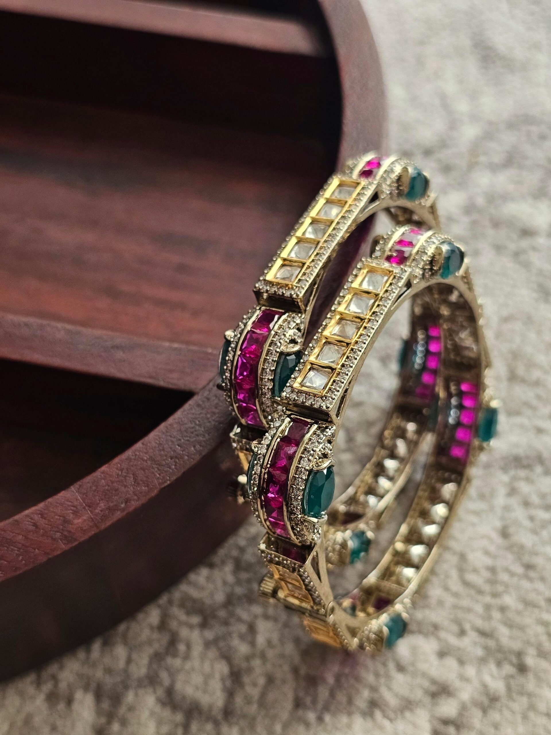 Devina polki bangles Thumbnail