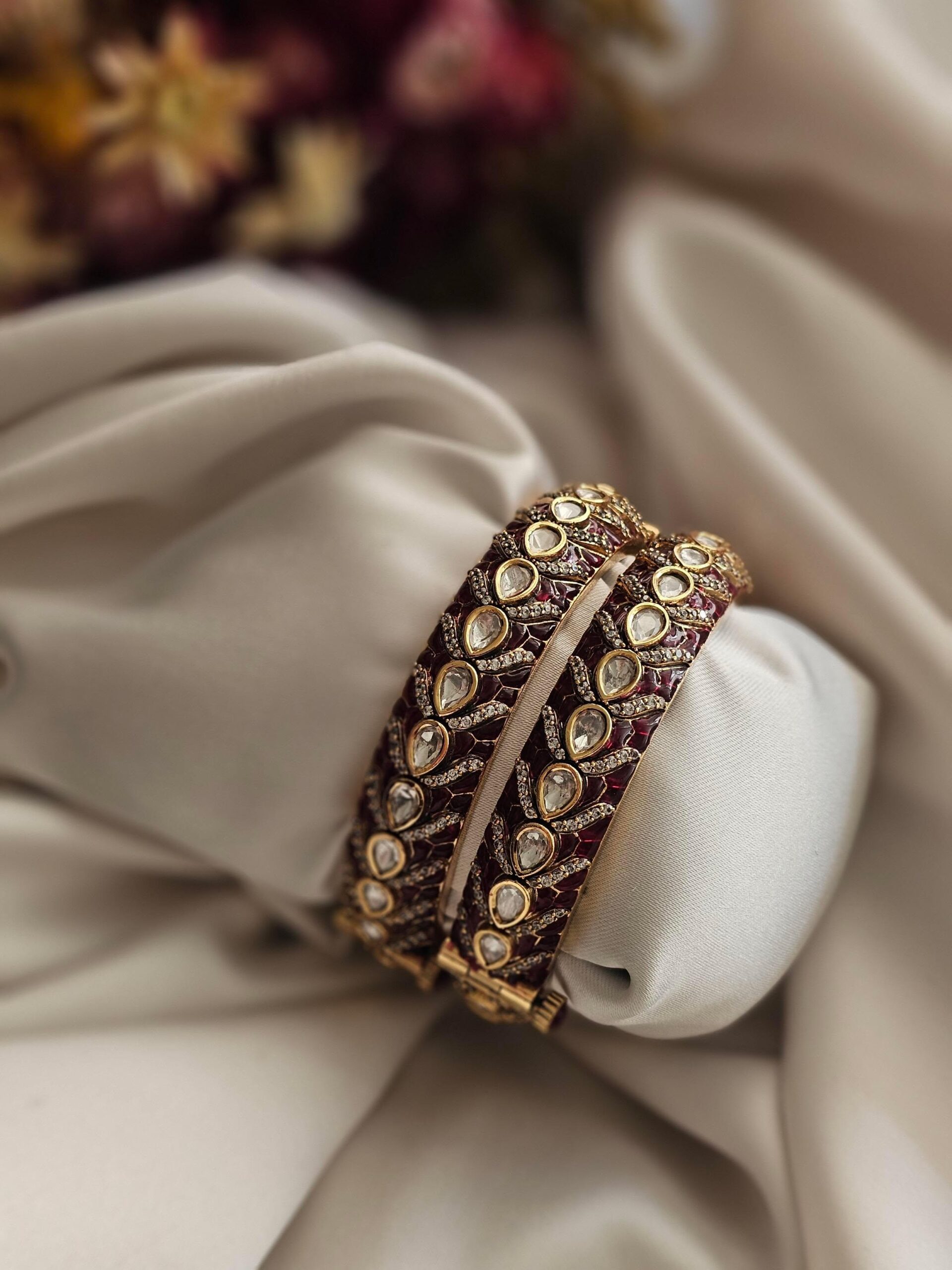 Vedika polki bangles Thumbnail