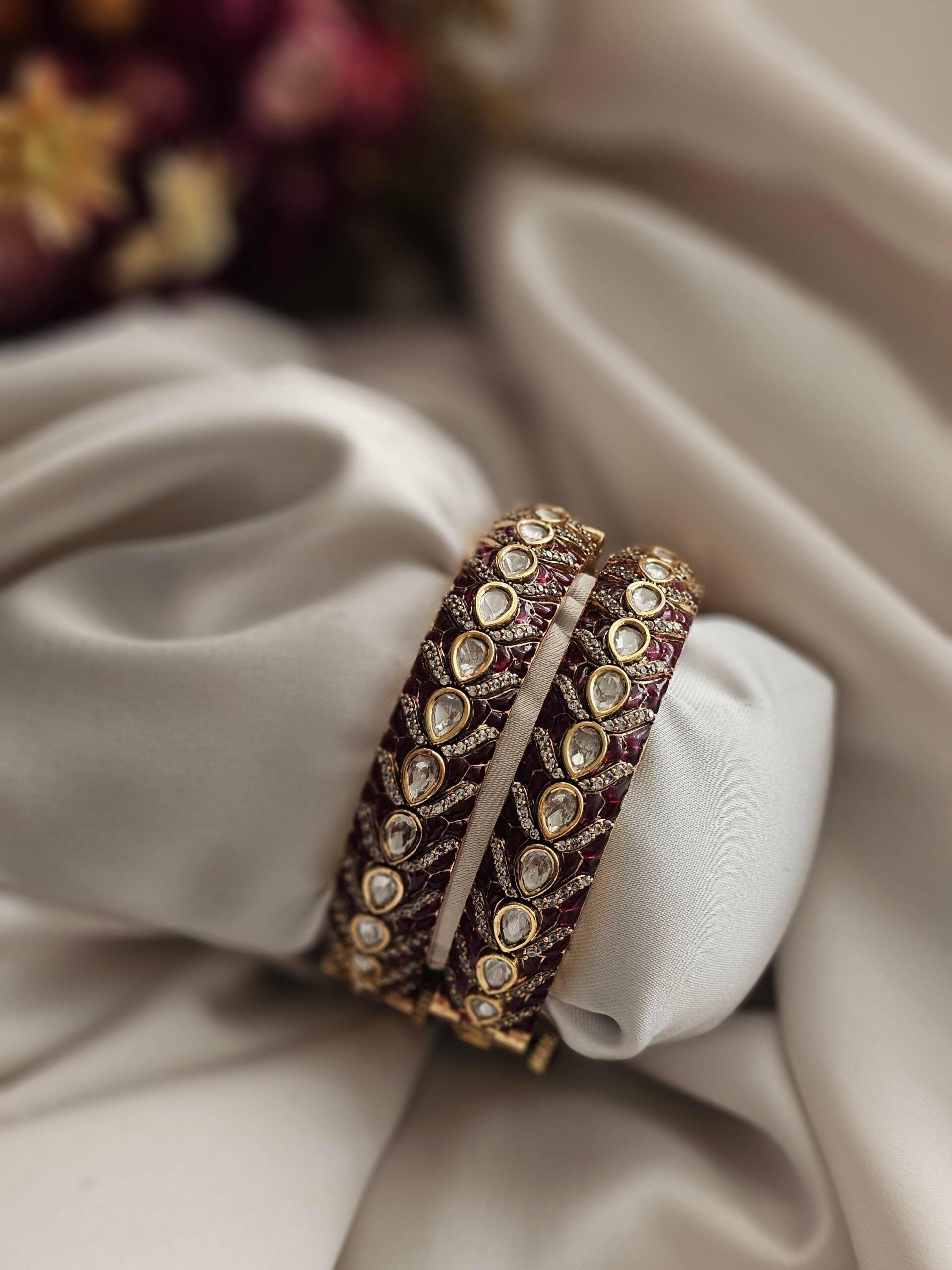 Vedika polki bangles Thumbnail