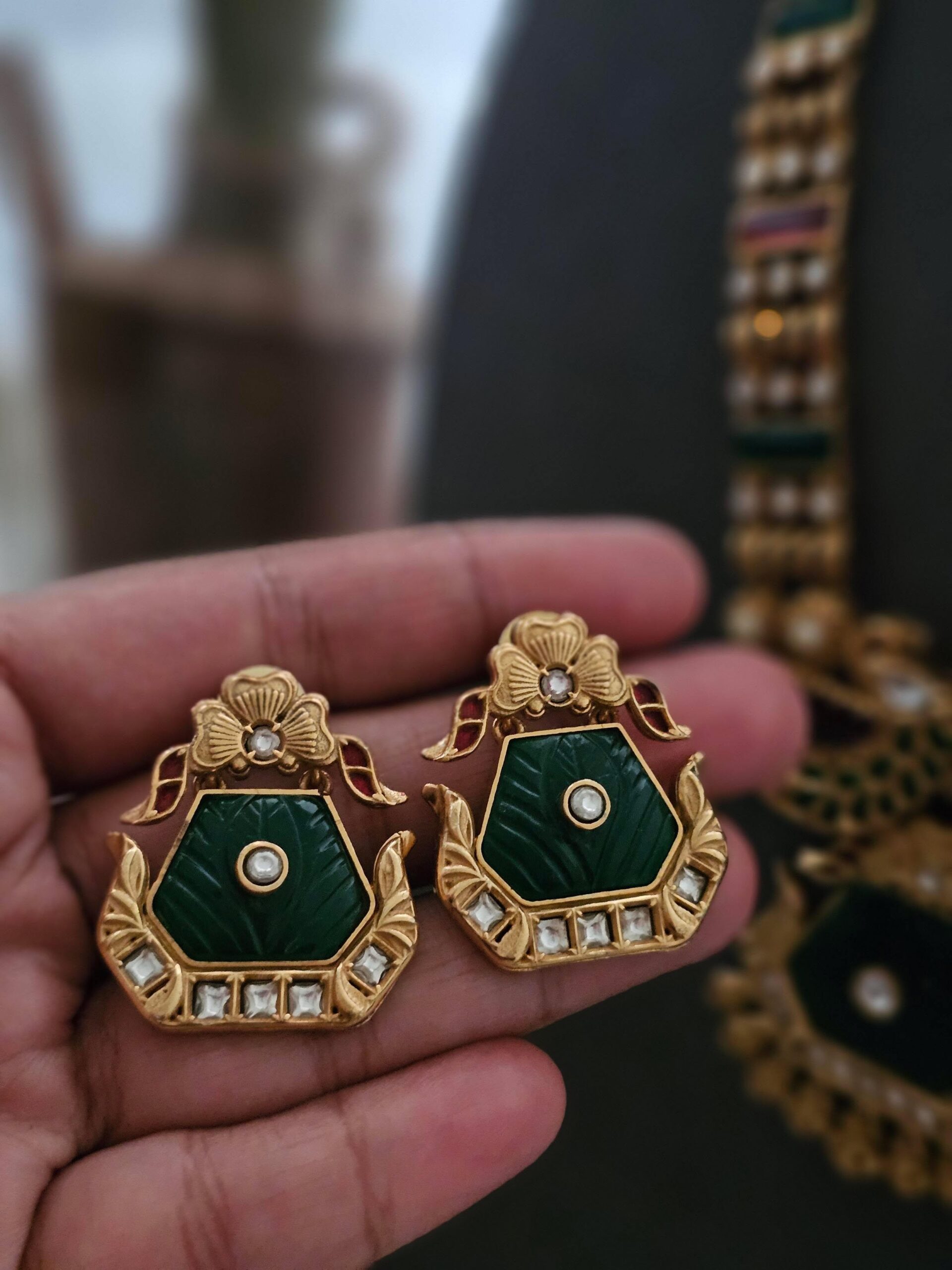 Varshini handcrafted necklace Thumbnail