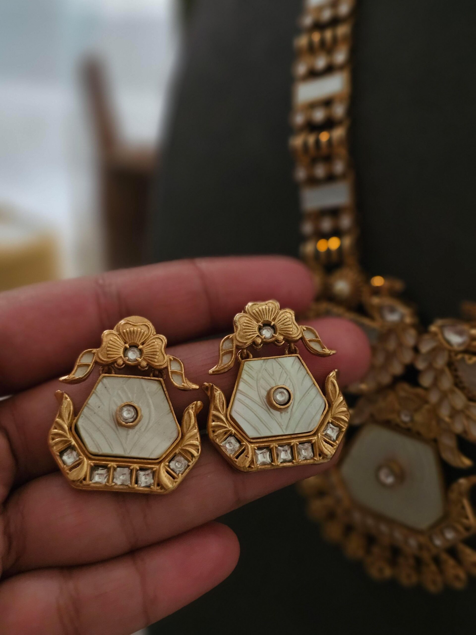 Varshini handcrafted necklace Thumbnail