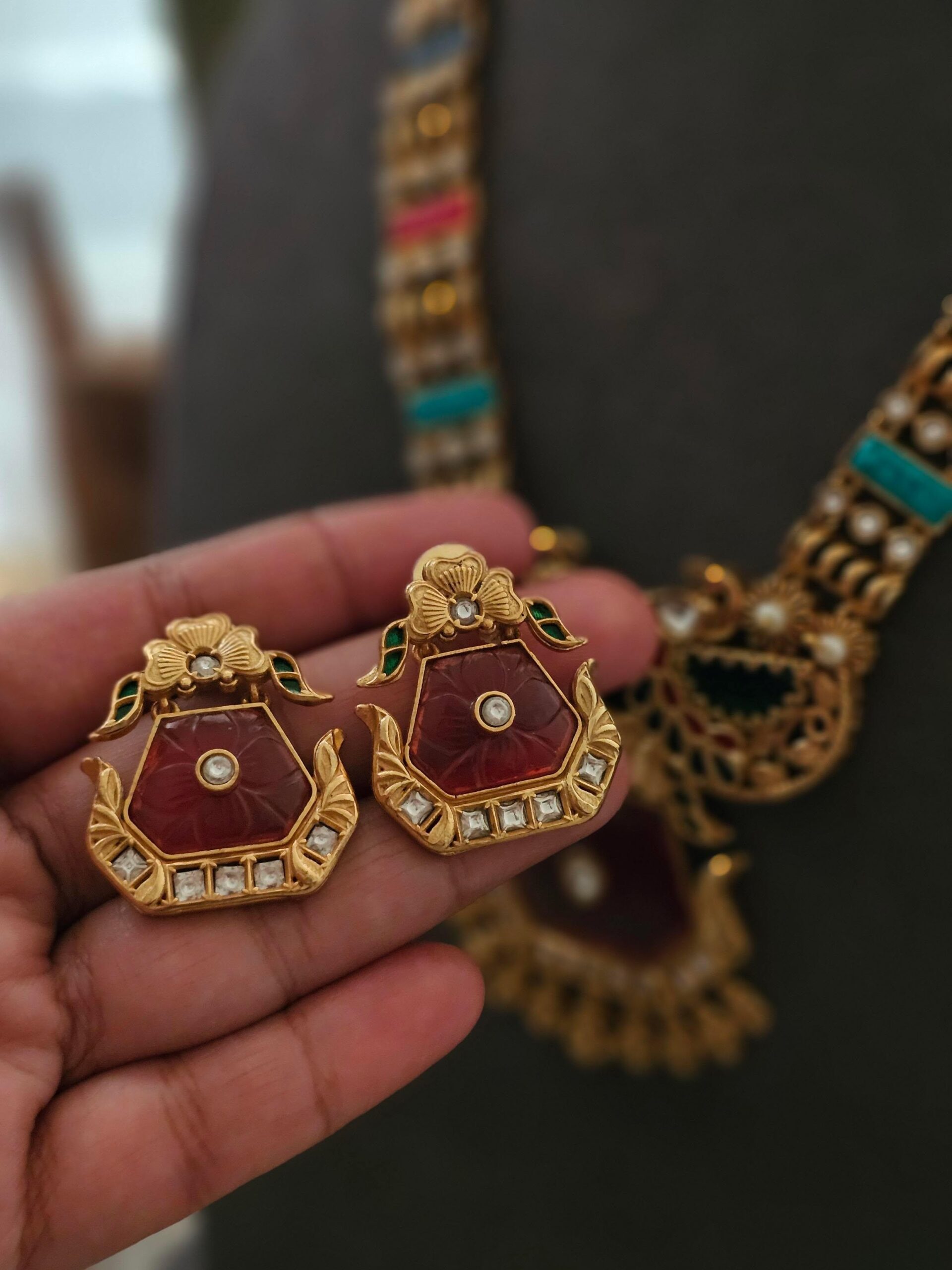 Varshini handcrafted necklace Thumbnail