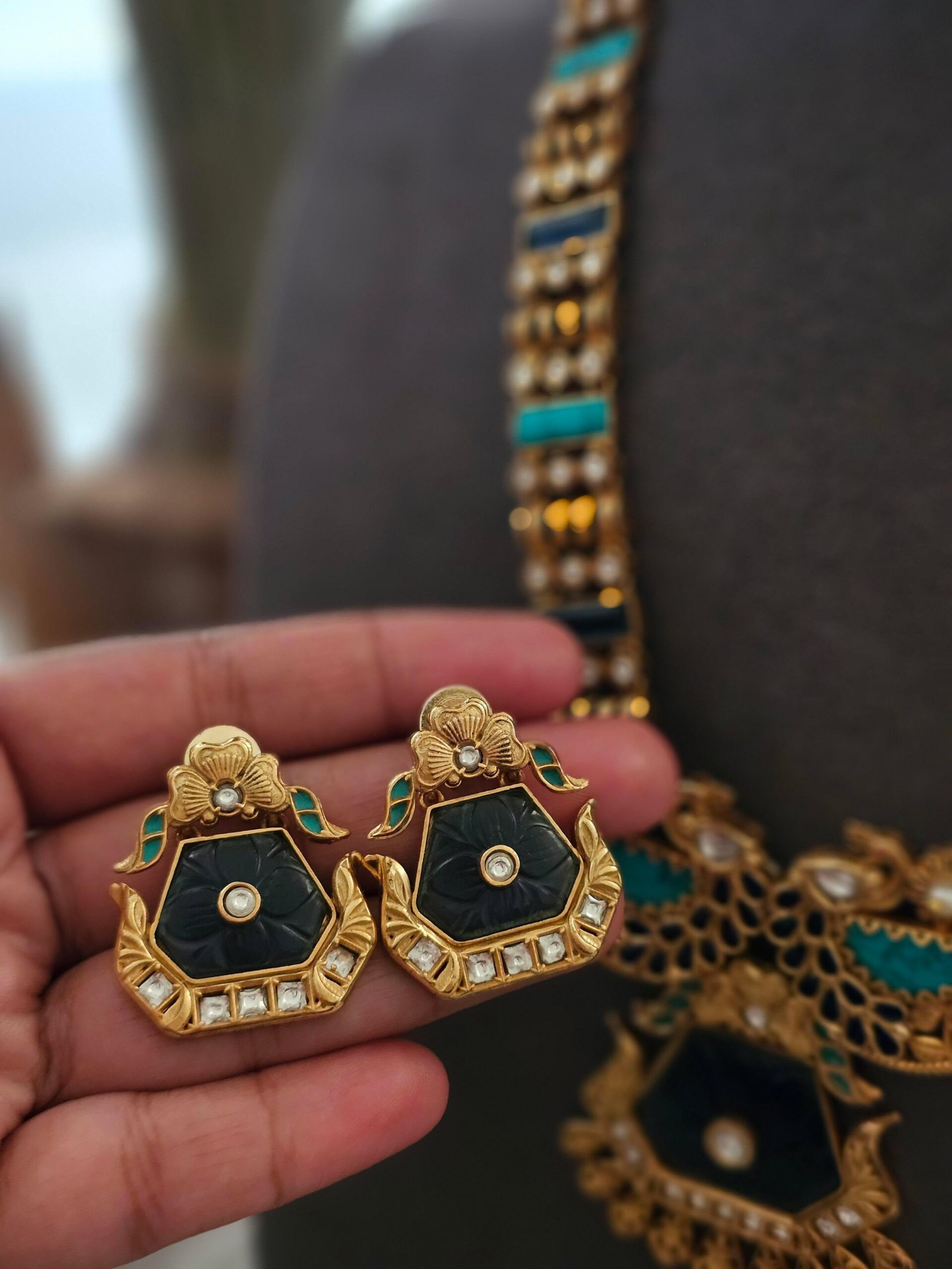 Varshini handcrafted necklace Thumbnail