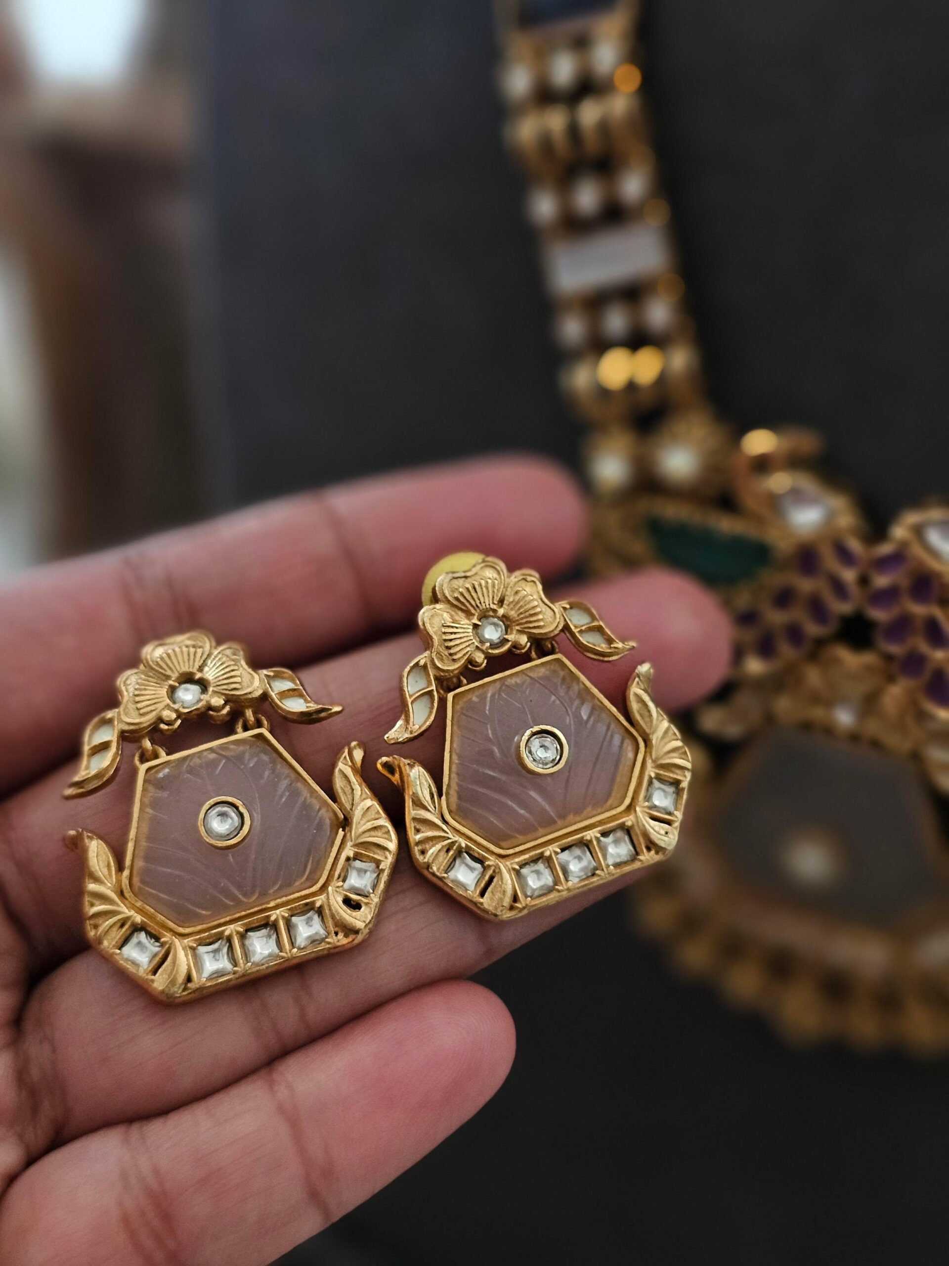 Varshini handcrafted necklace Thumbnail