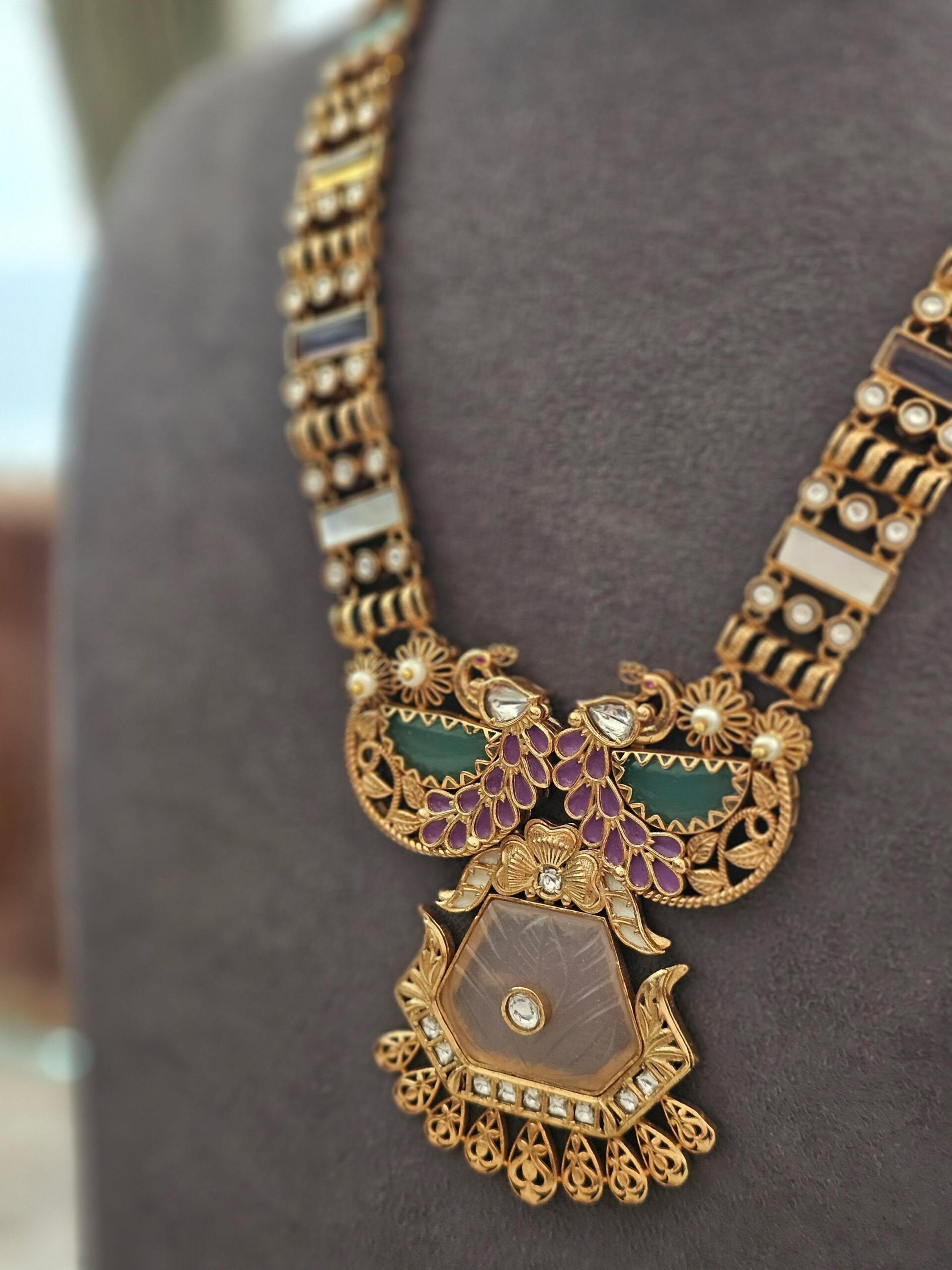 Varshini handcrafted necklace Thumbnail