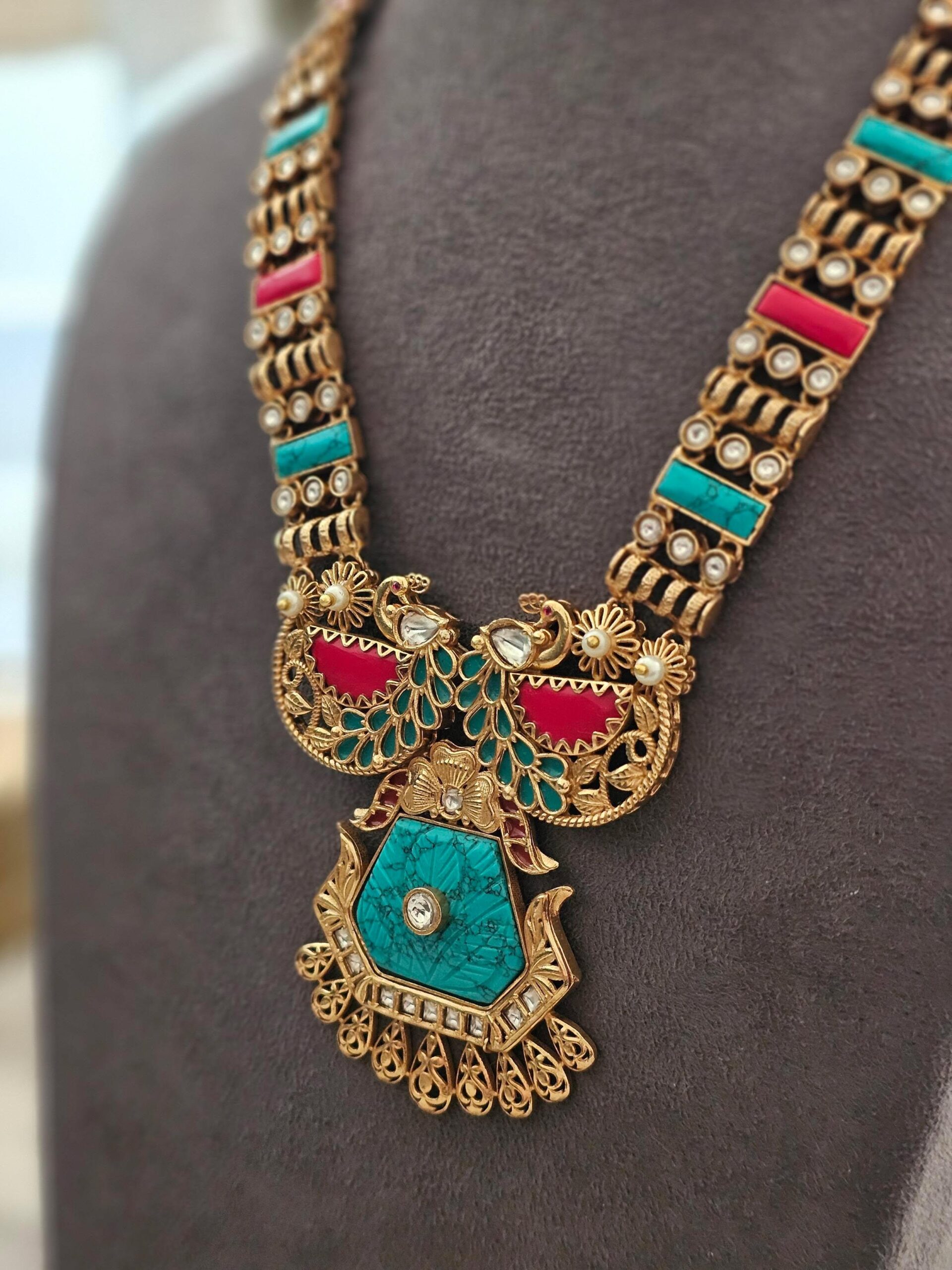 Varshini handcrafted necklace Thumbnail