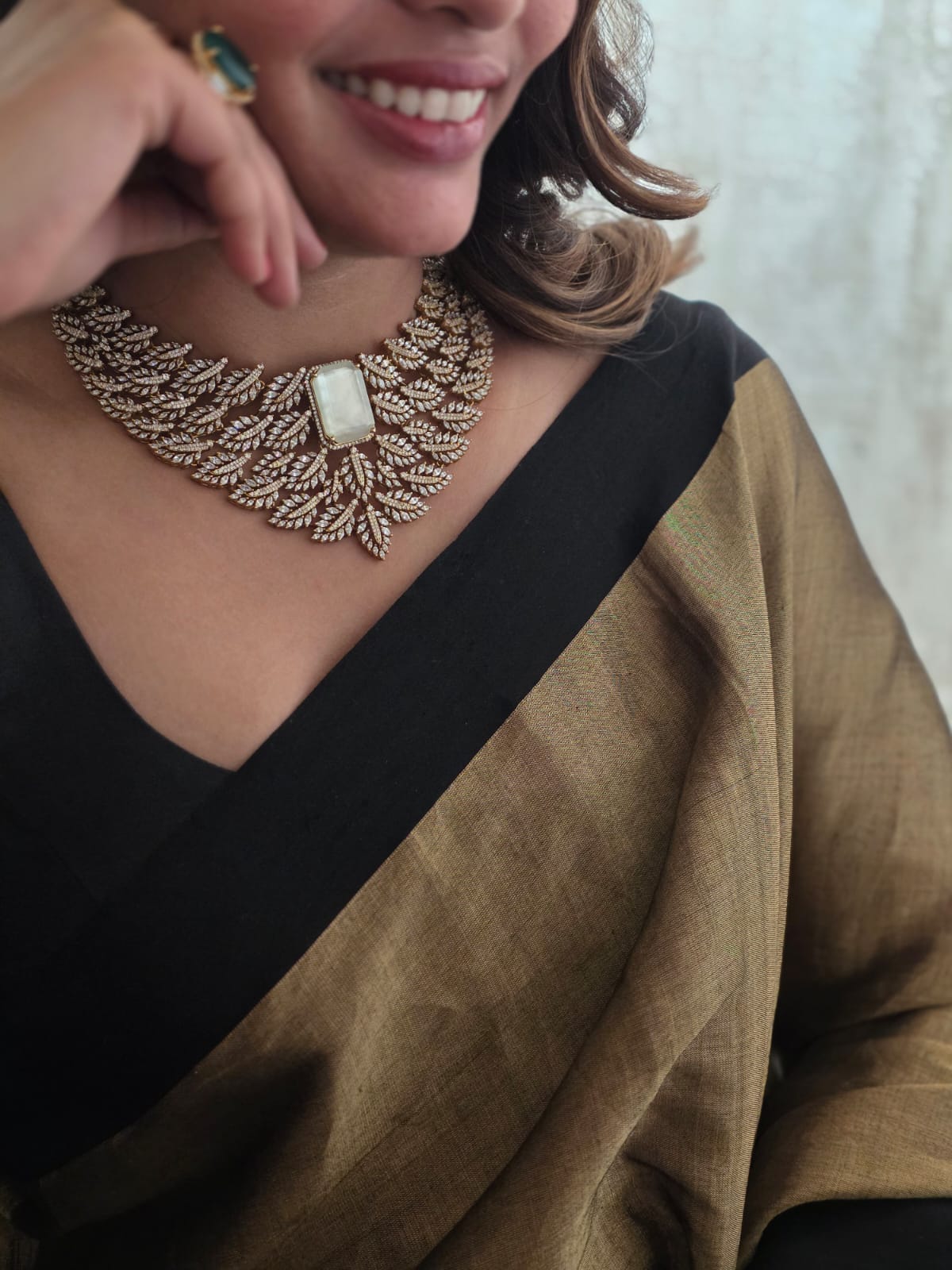 Diana statement diamond necklace Thumbnail