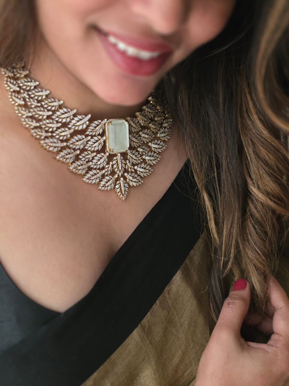 Diana statement diamond necklace Thumbnail