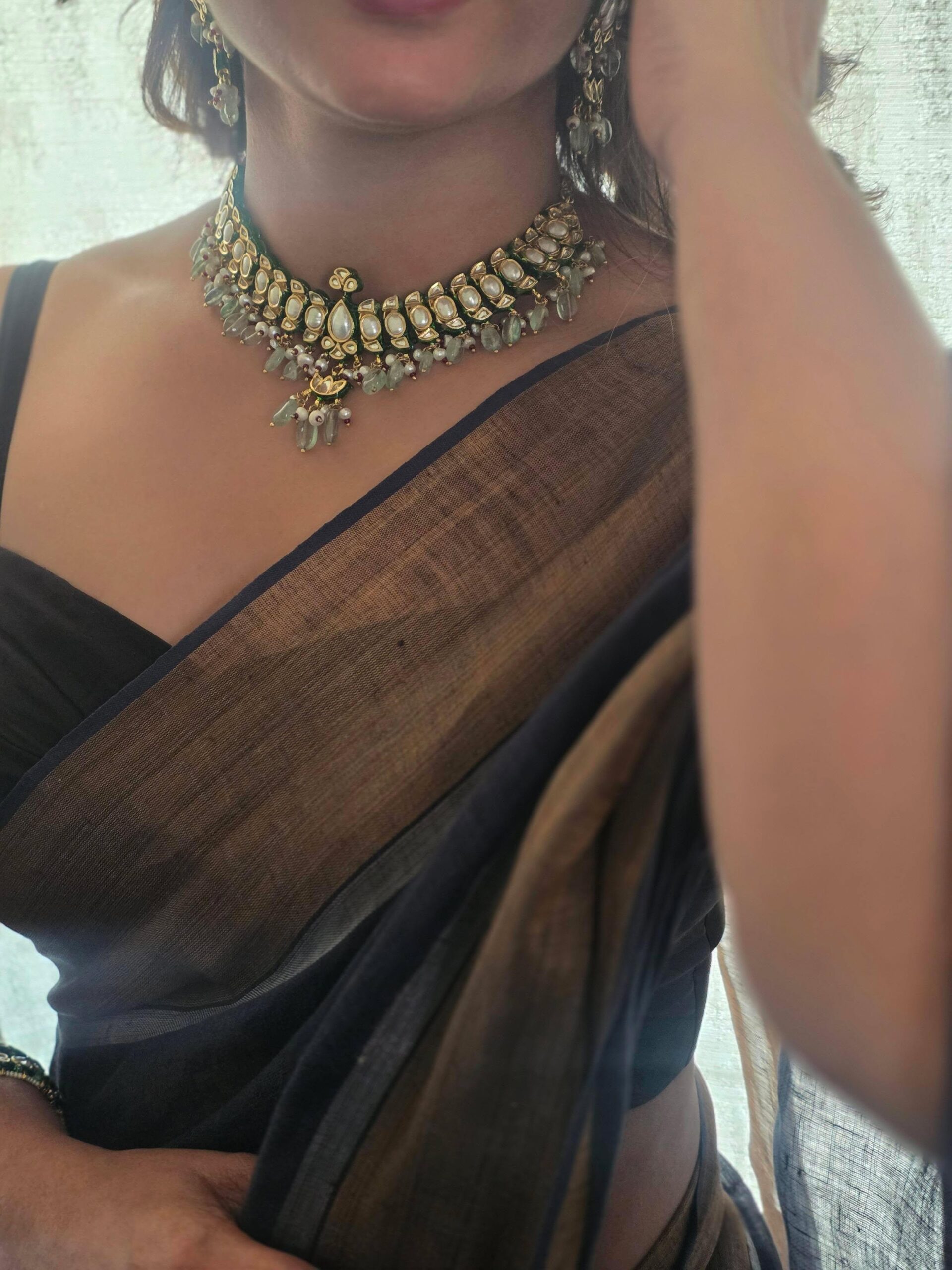 Saanvi semi-precious necklace Thumbnail