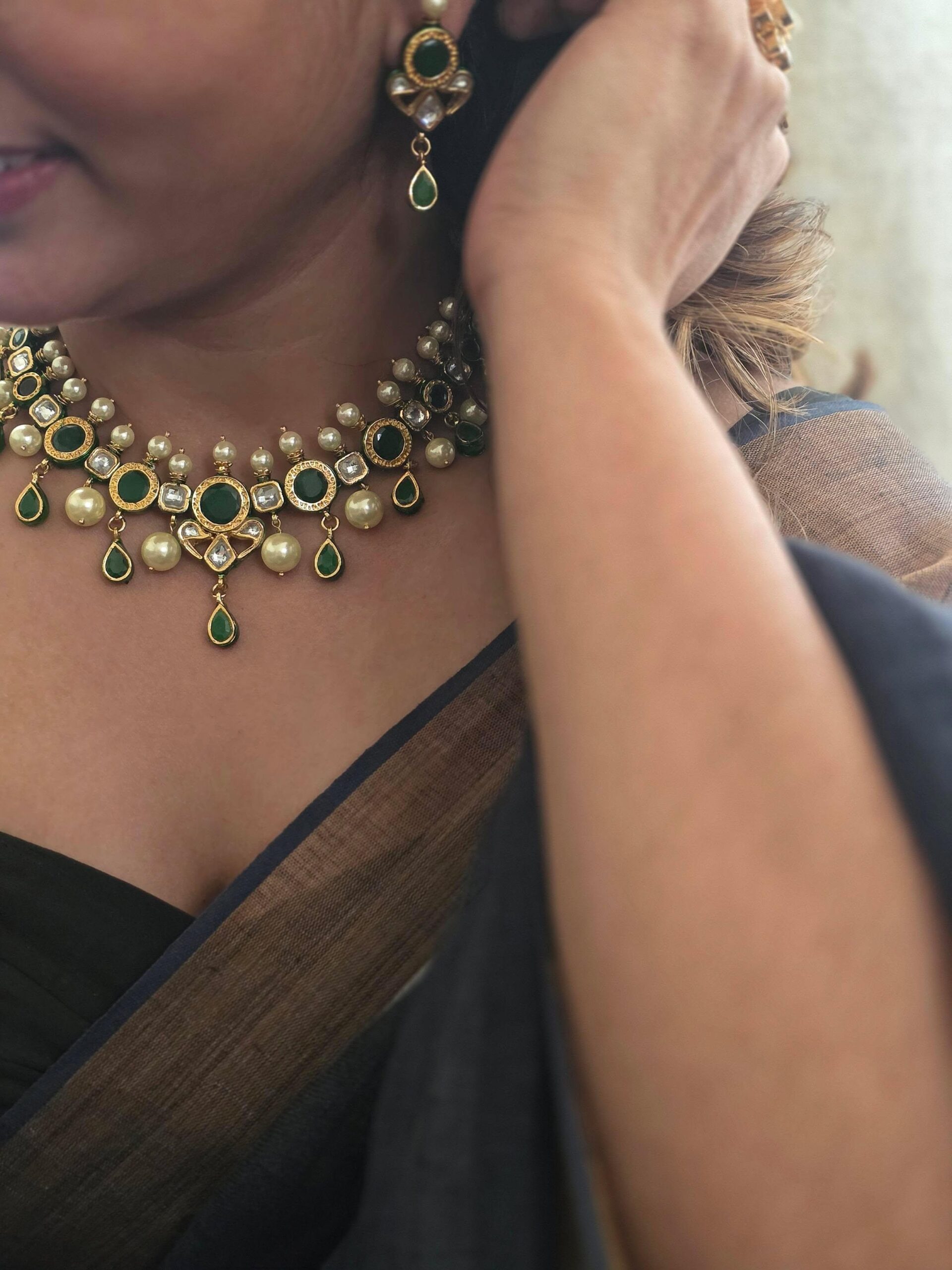 Ishwari semi-precious stone necklace Thumbnail