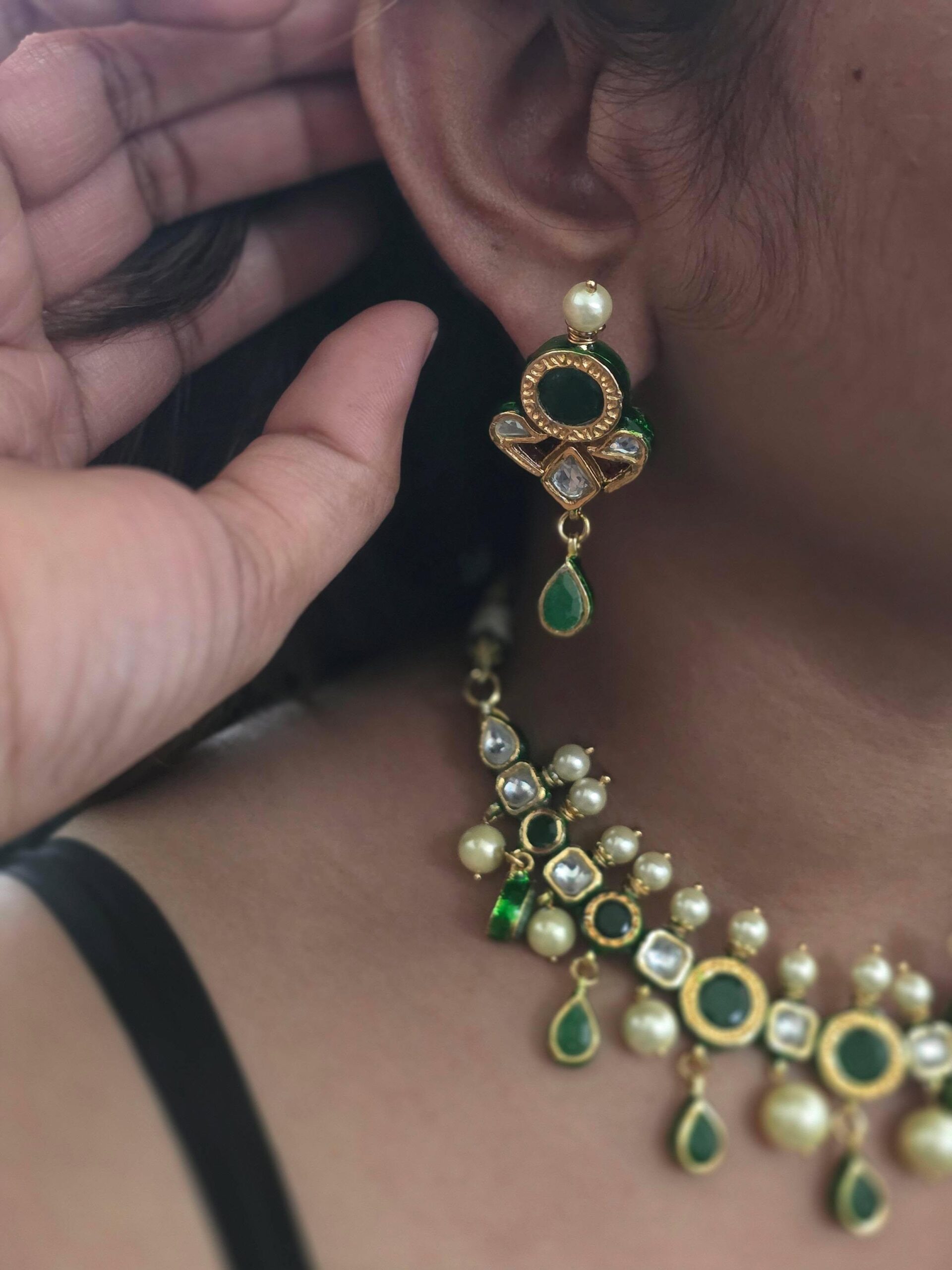 Ishwari semi-precious stone necklace Thumbnail