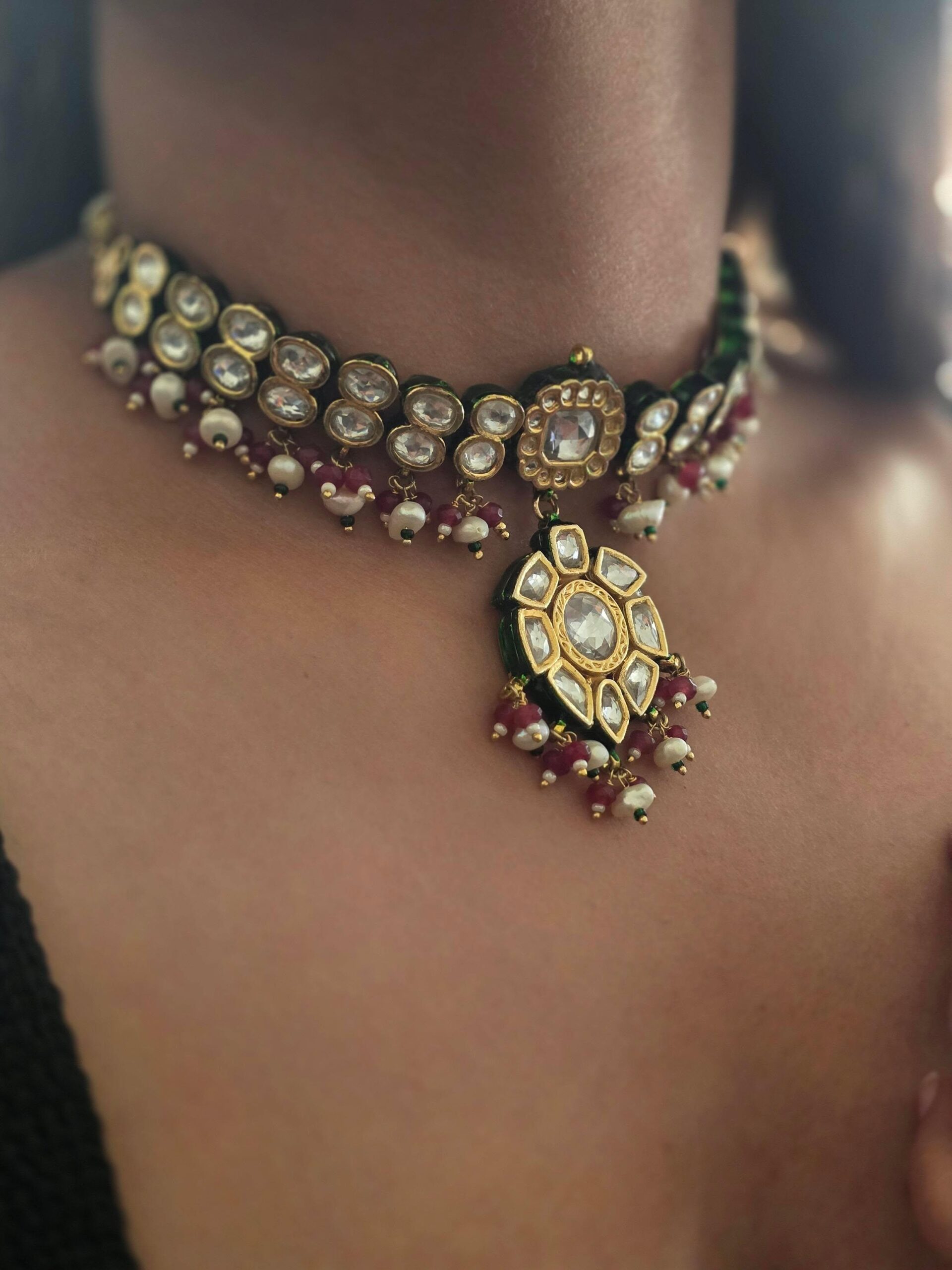 Viya semi-precious stone necklace Thumbnail