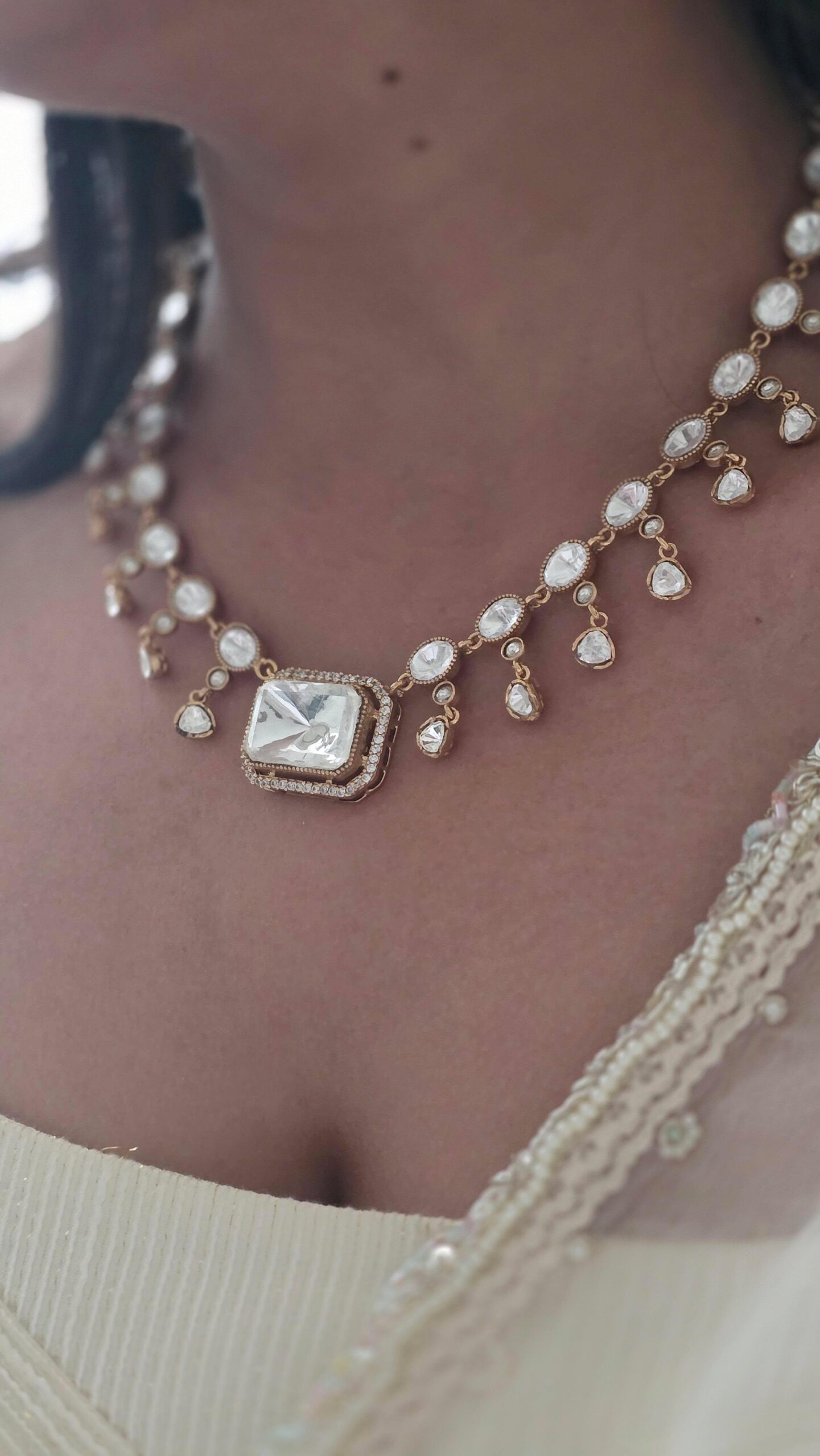 Faria polki necklace Thumbnail