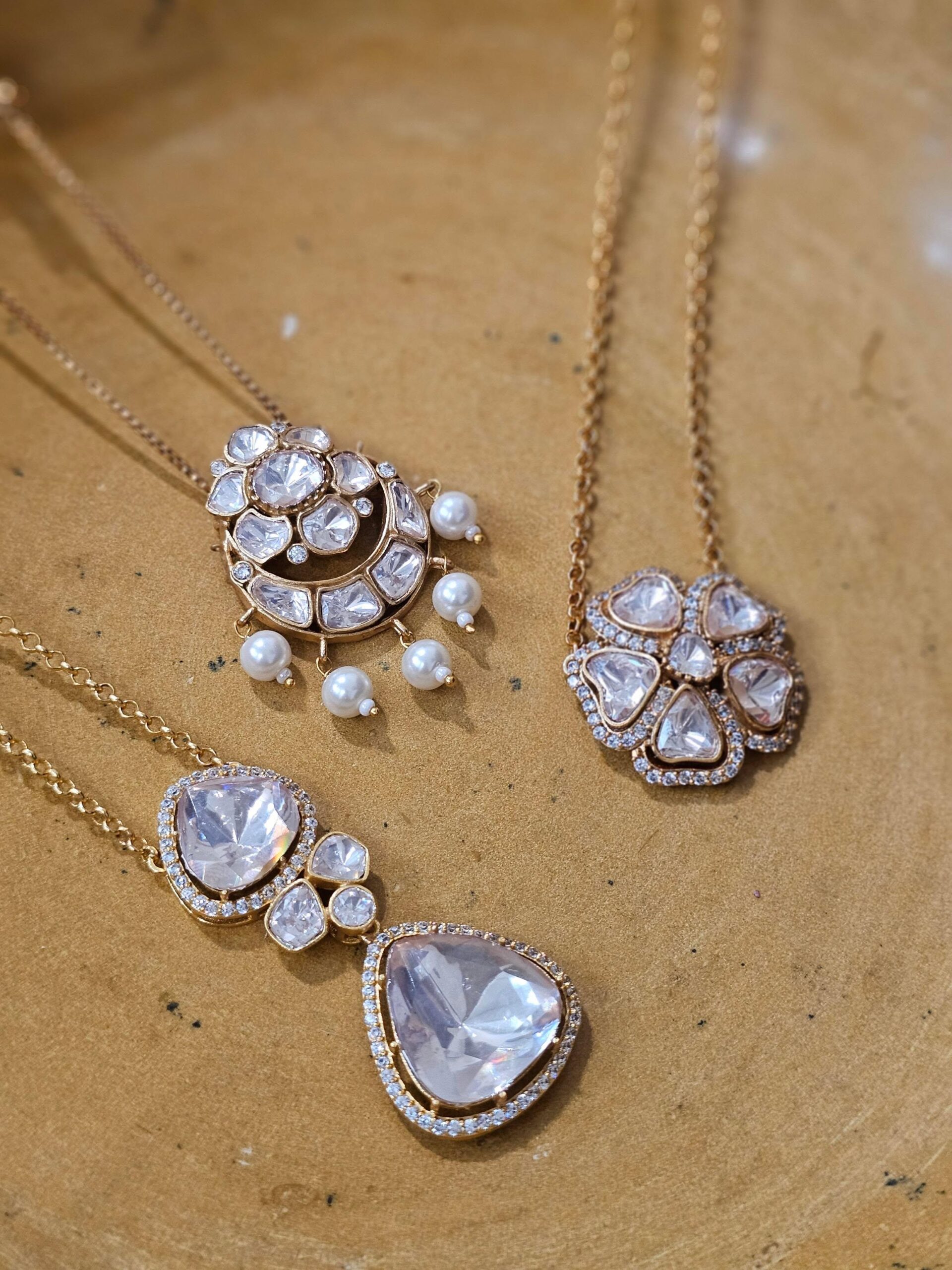 Sofia delicate polki necklace Thumbnail