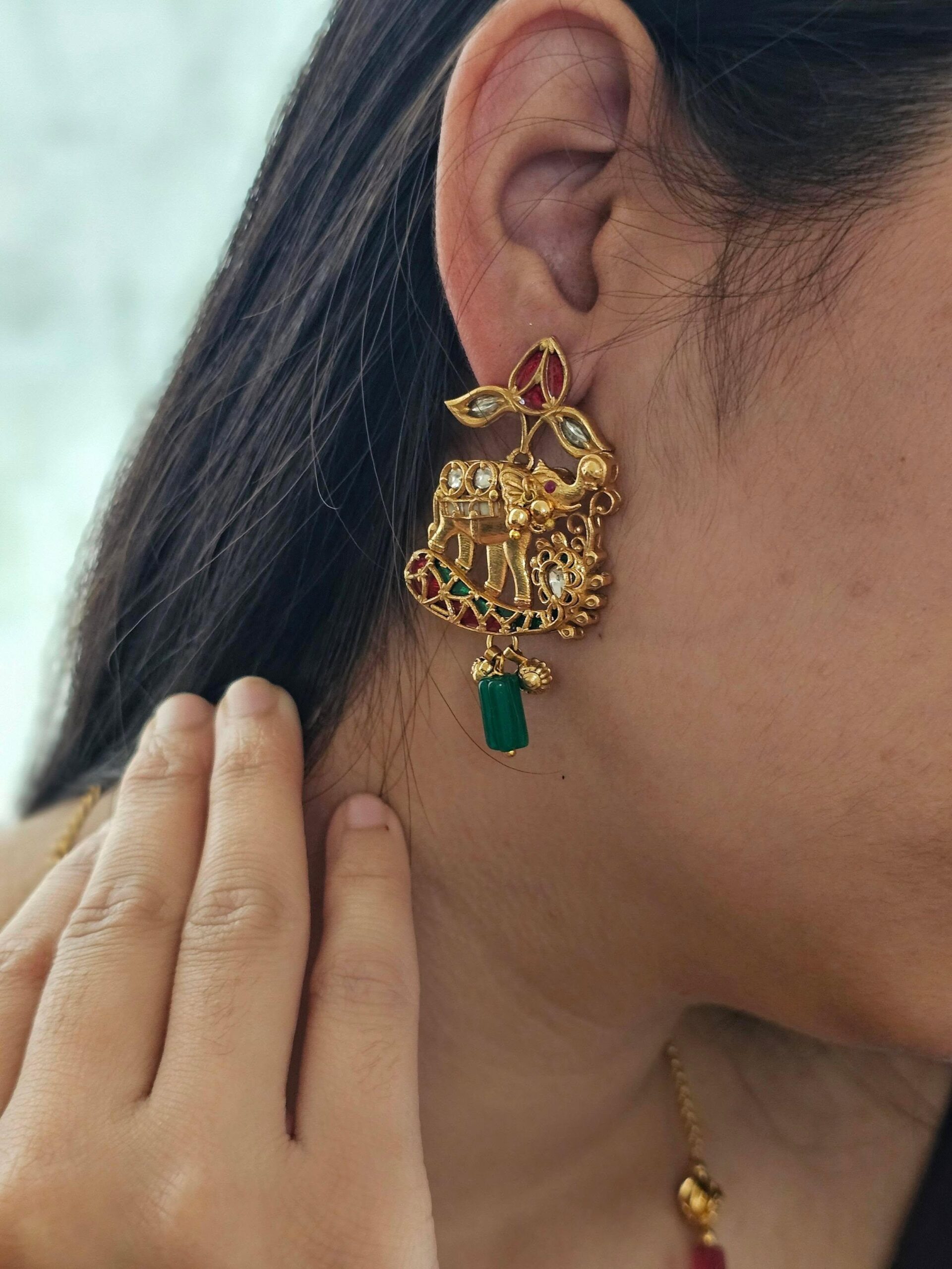 Natasha handcrafted long necklace Thumbnail