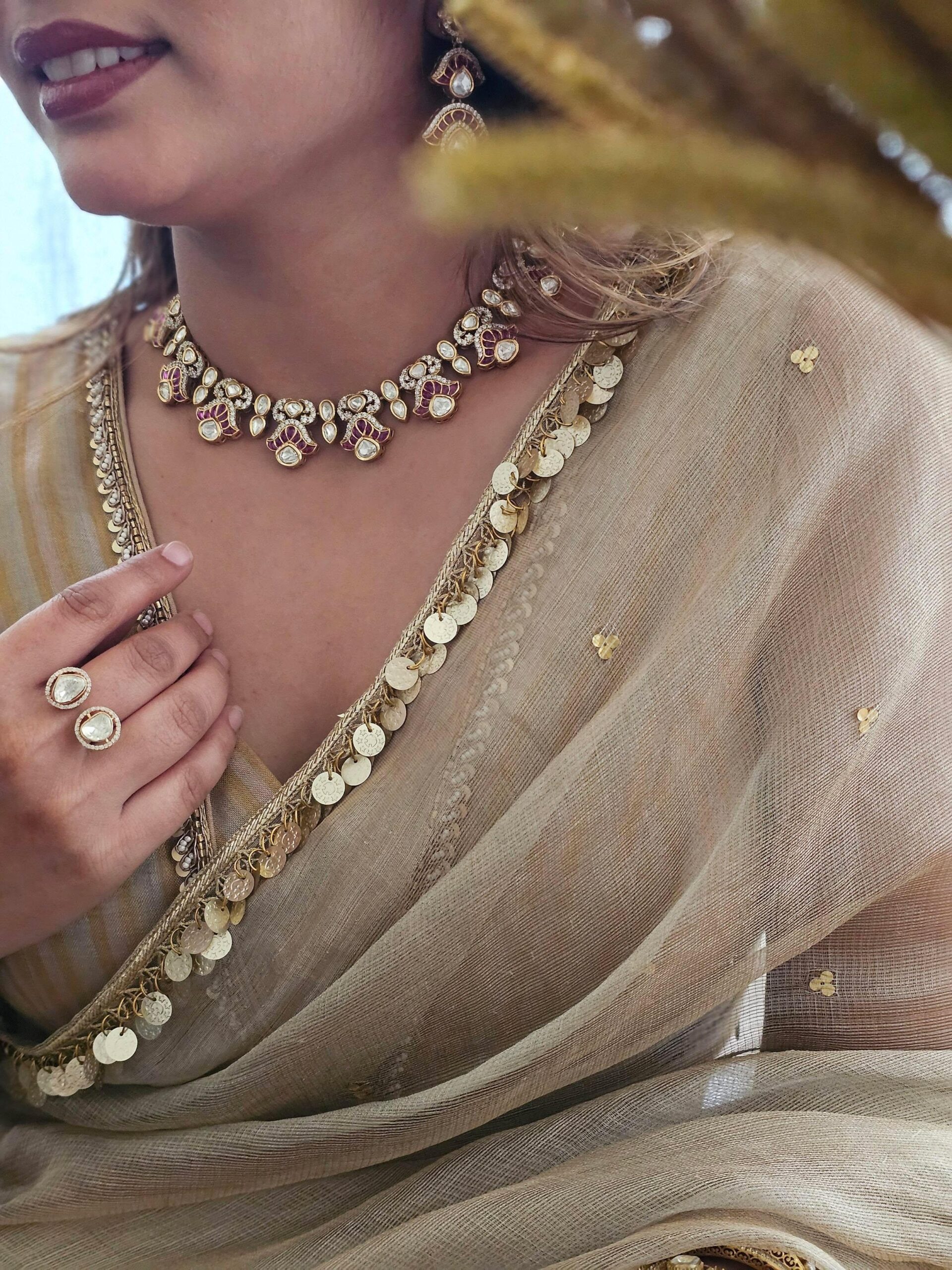 Latika meenakari necklace Thumbnail