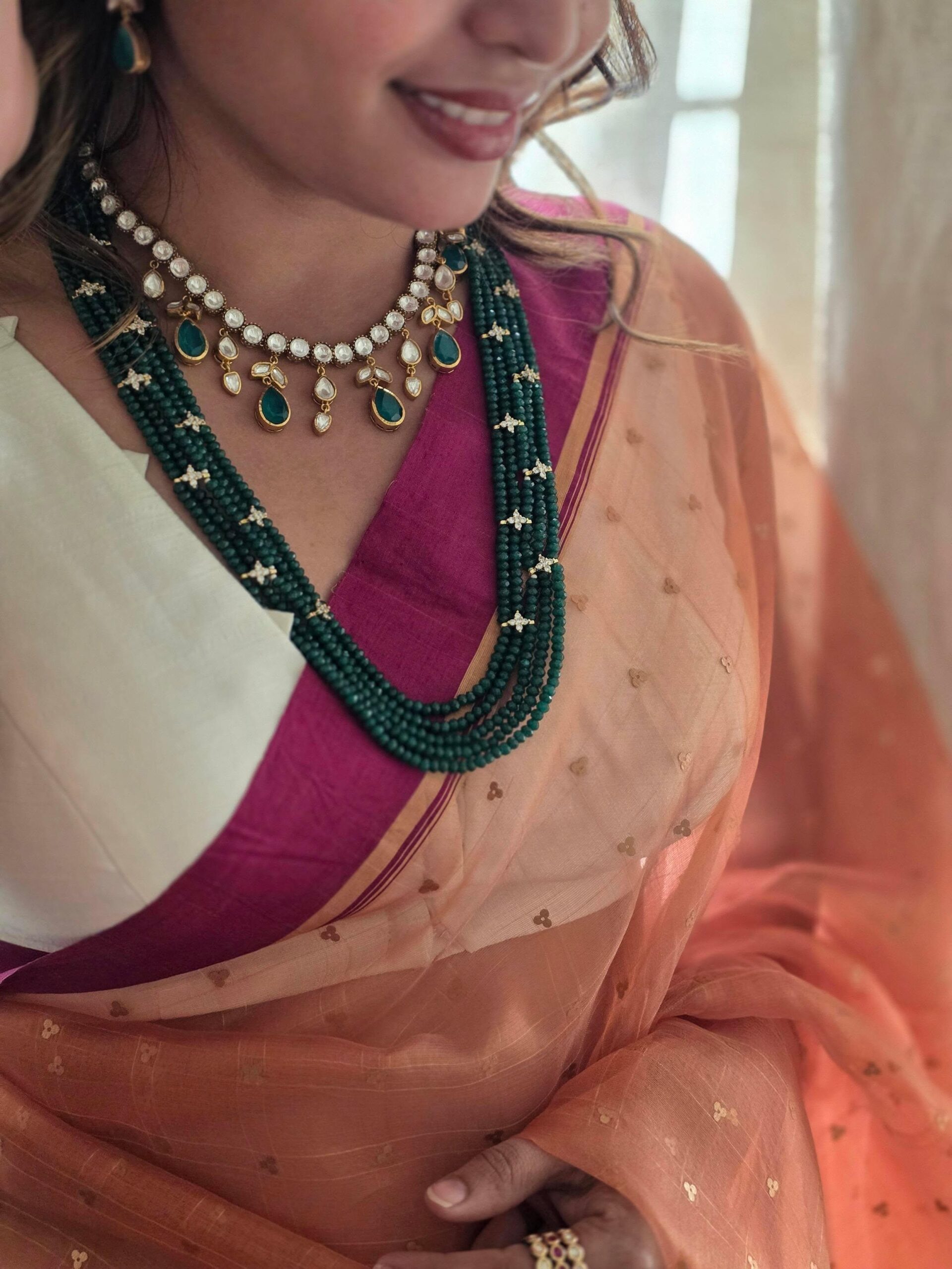 Vriyani long mala with floral details Thumbnail