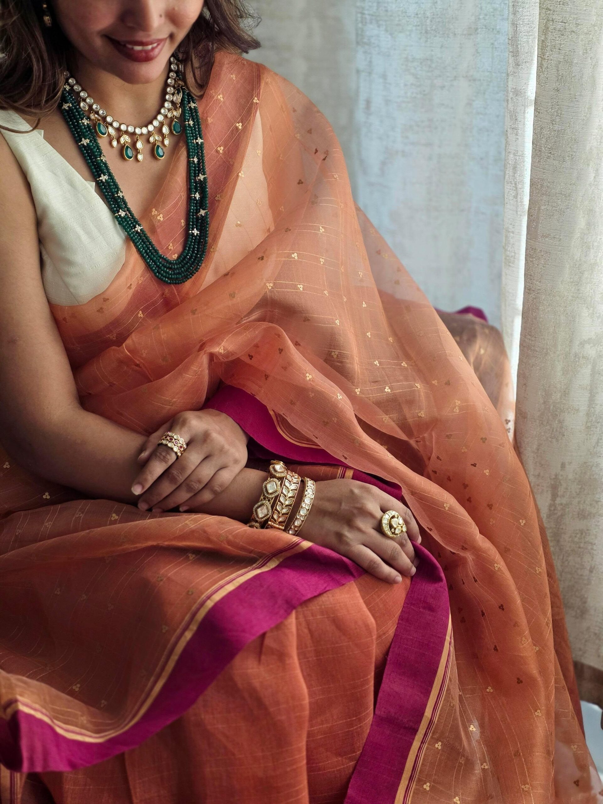 Vriyani long mala with floral details Thumbnail