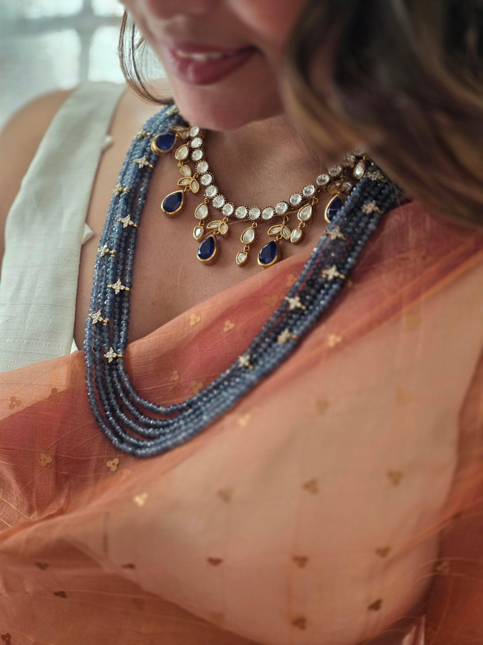 Vriyani long mala with floral details Thumbnail