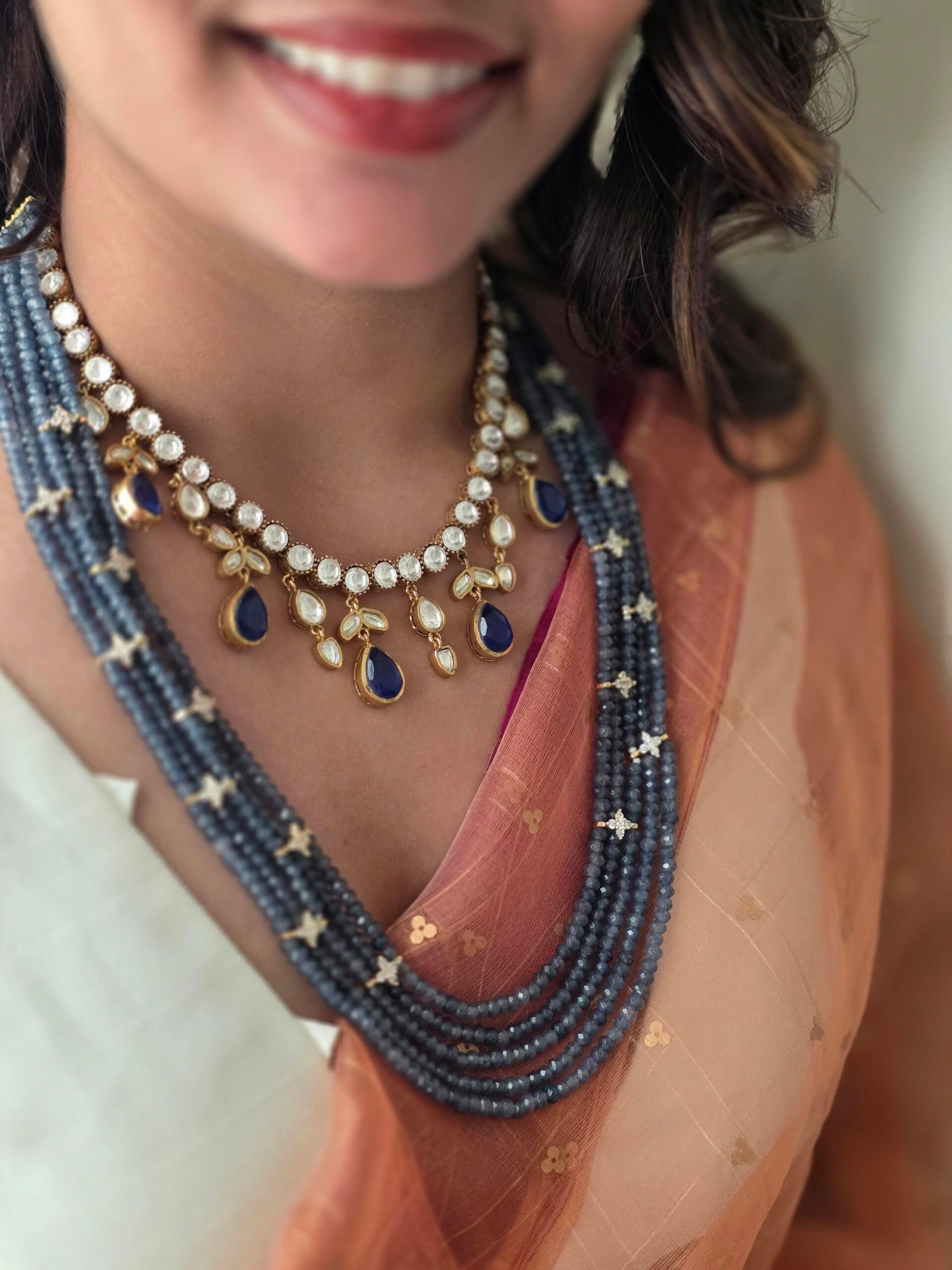 Vriyani long mala with floral details Thumbnail