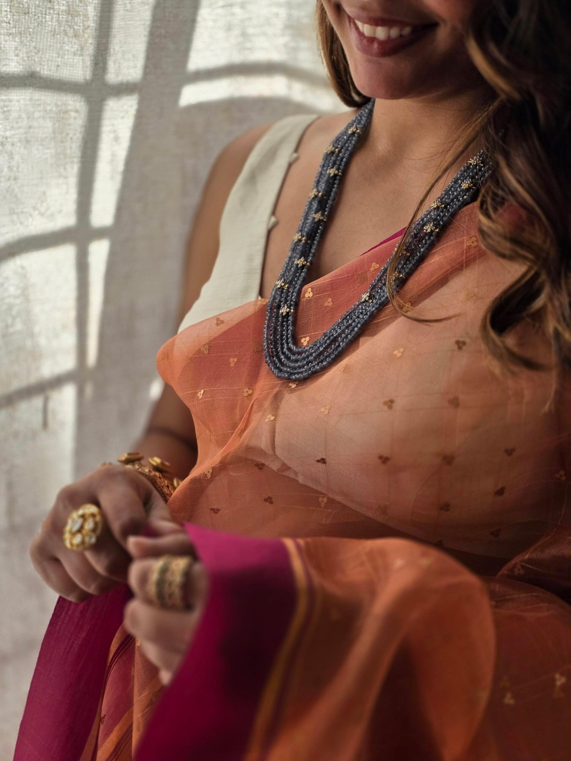 Vriyani long mala with floral details Thumbnail