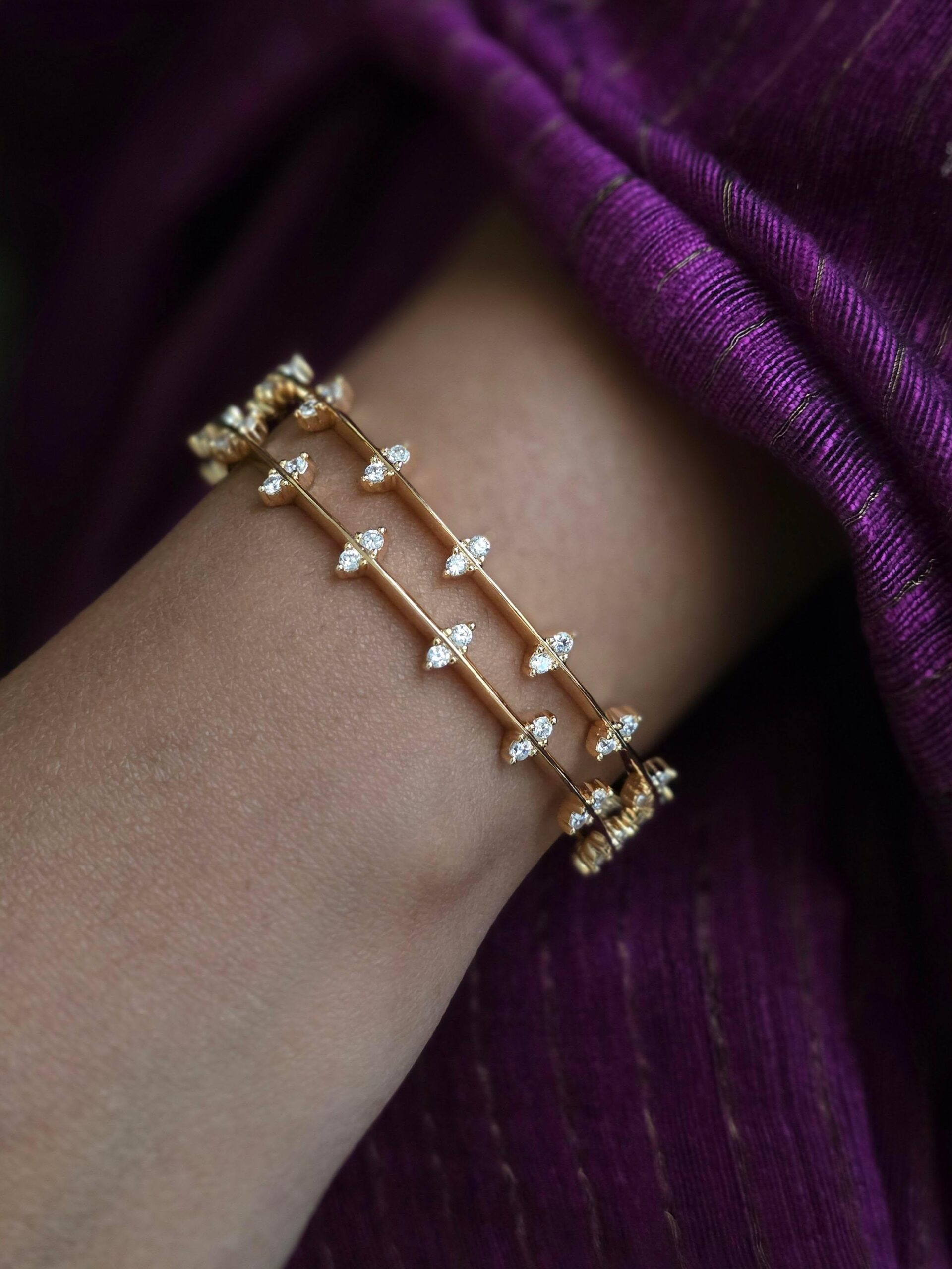 Dvija delicate bangles Thumbnail