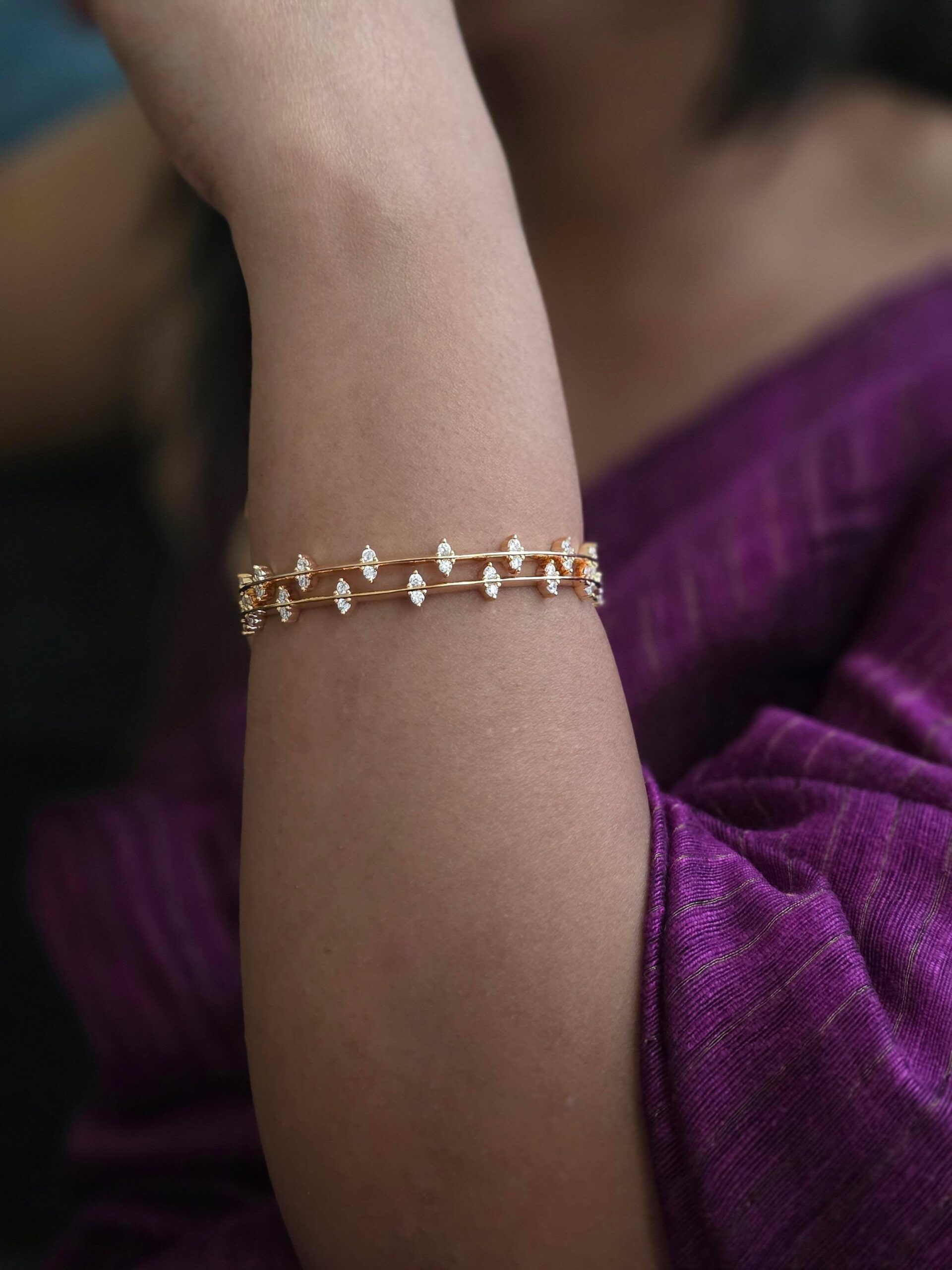 Dvija delicate bangles Thumbnail