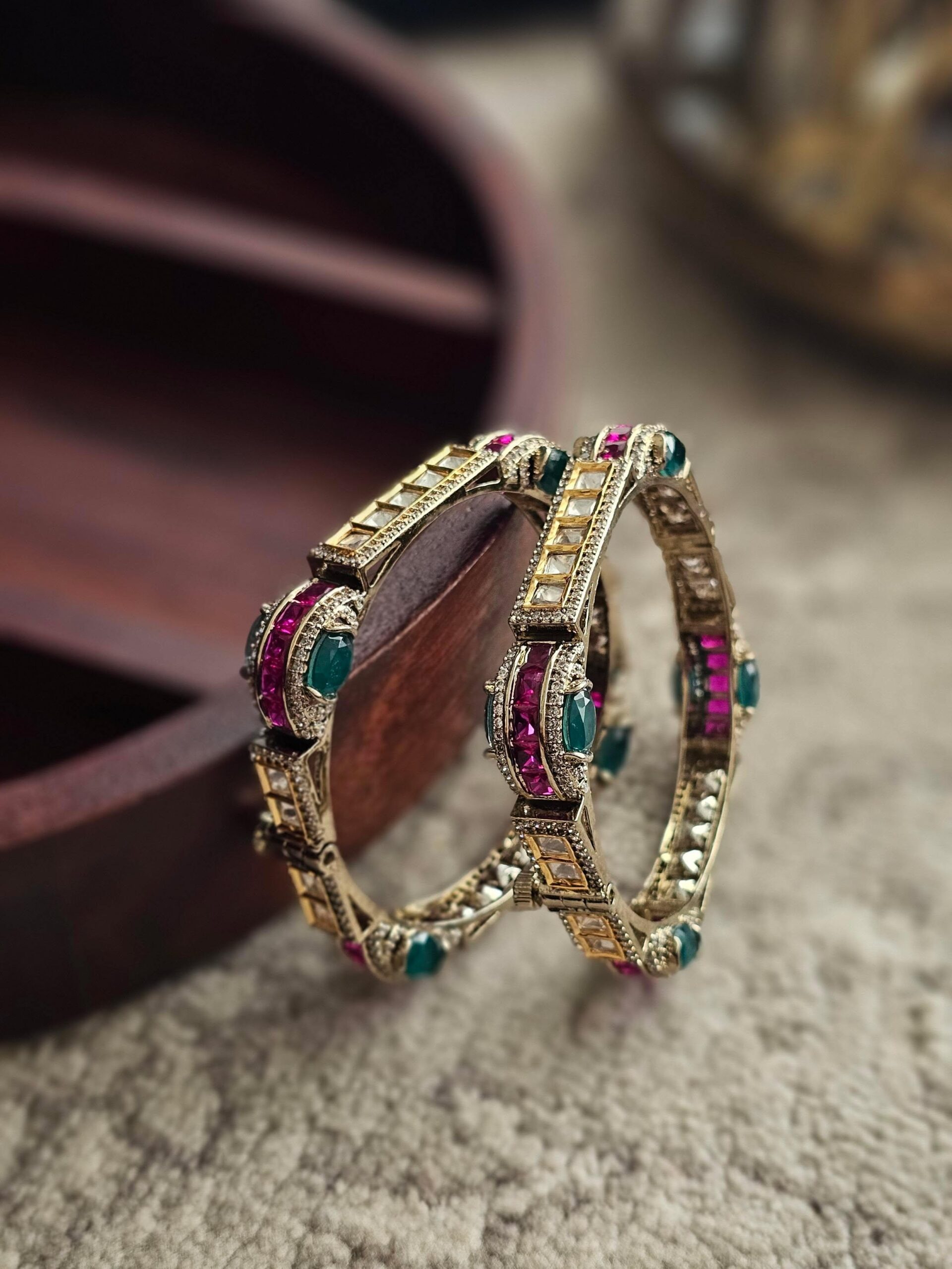 Devina polki bangles Thumbnail