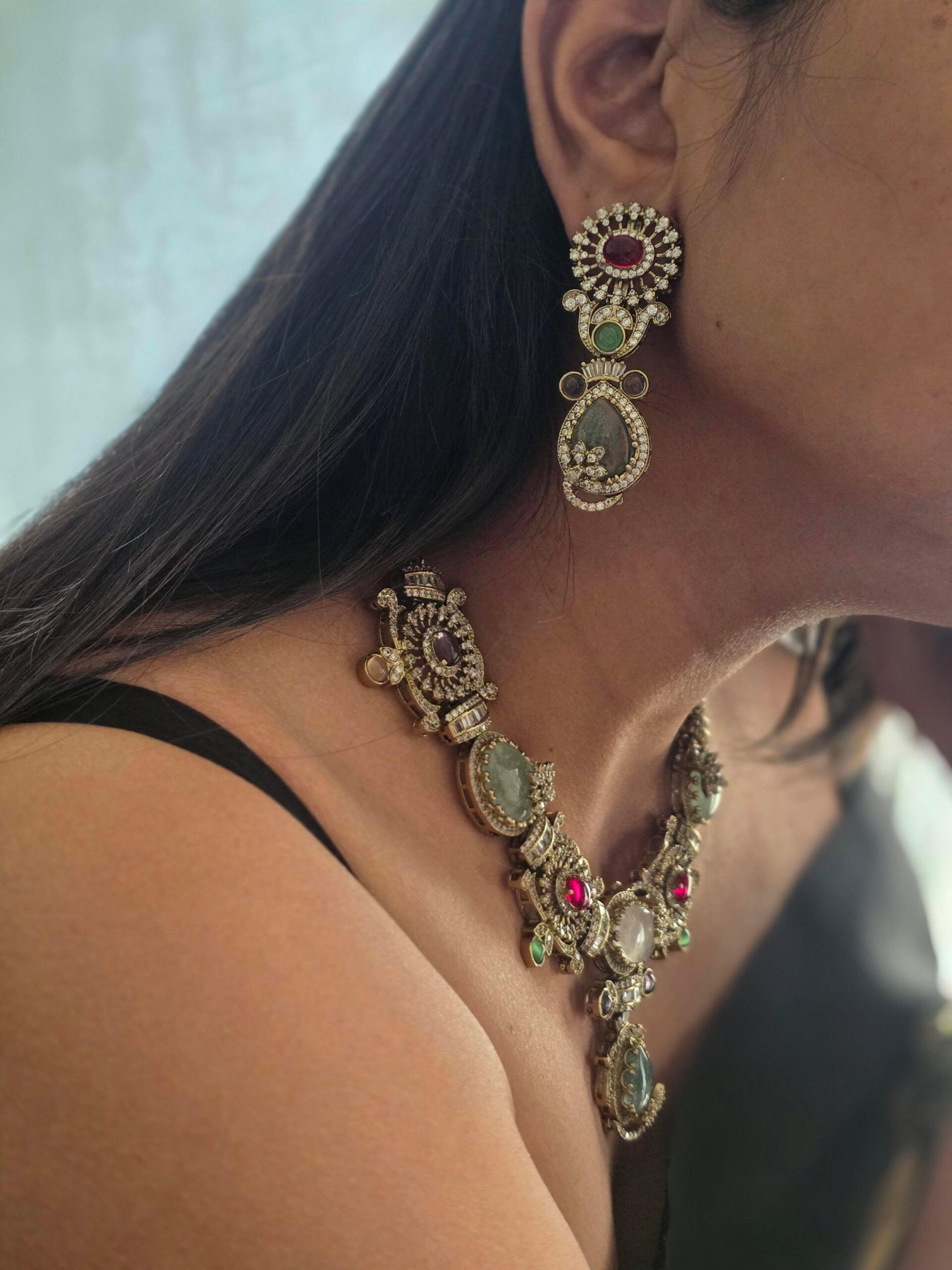 Jose semi precious quartz necklace Thumbnail