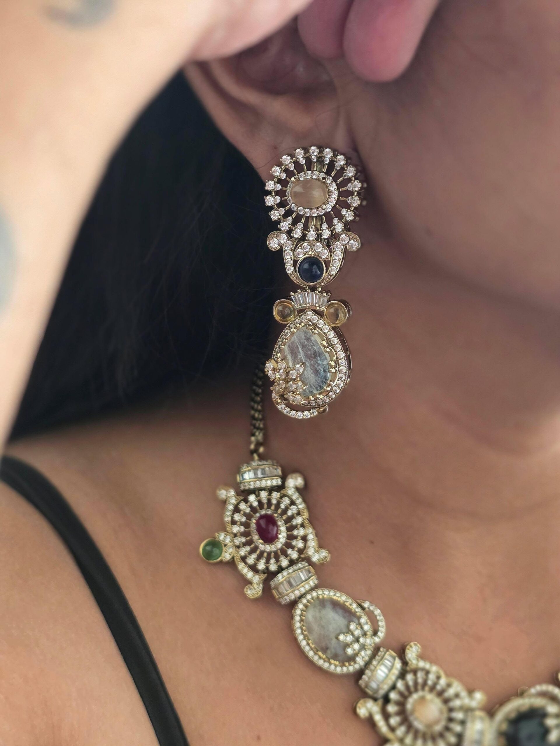 Jose semi-precious quartz necklace Thumbnail