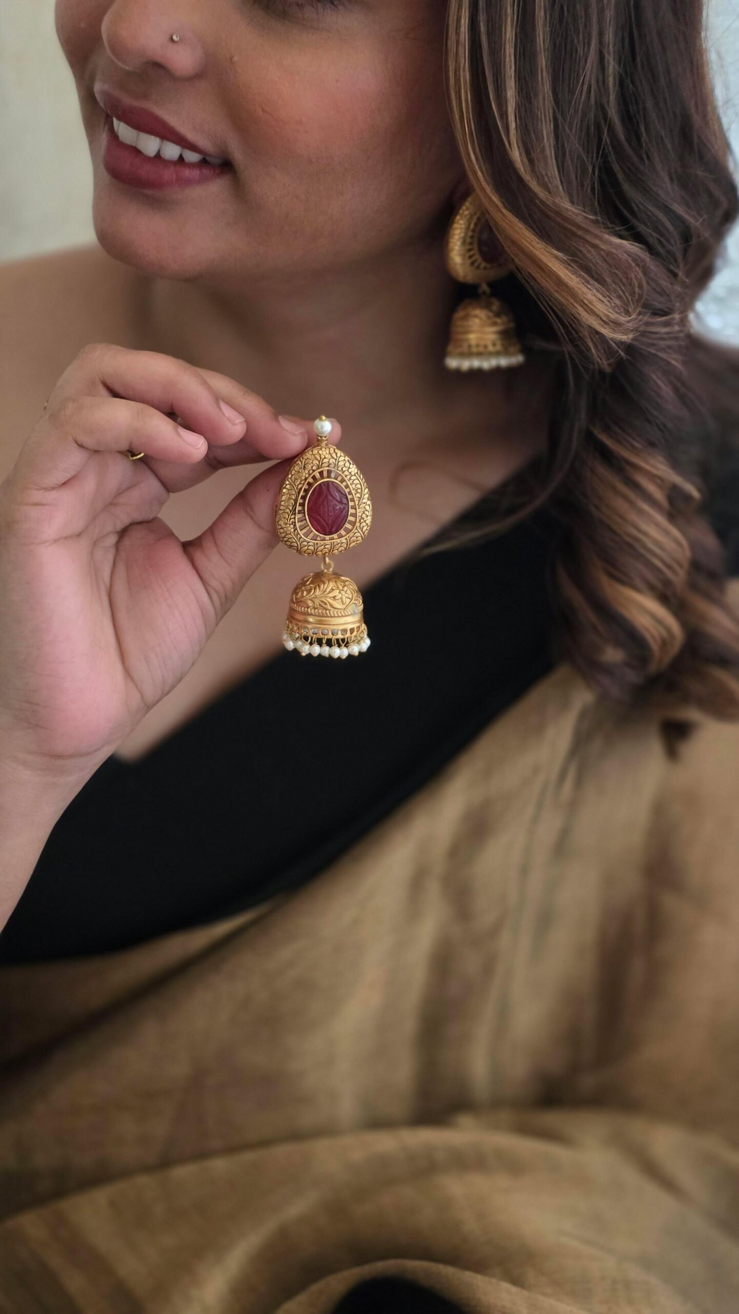 Bhumi handcrafted jhumki Thumbnail