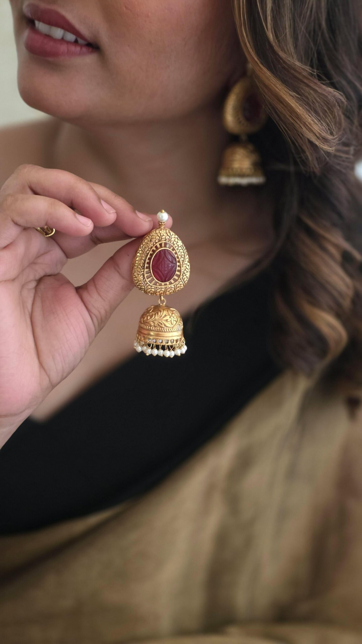 Bhumi handcrafted jhumki Thumbnail