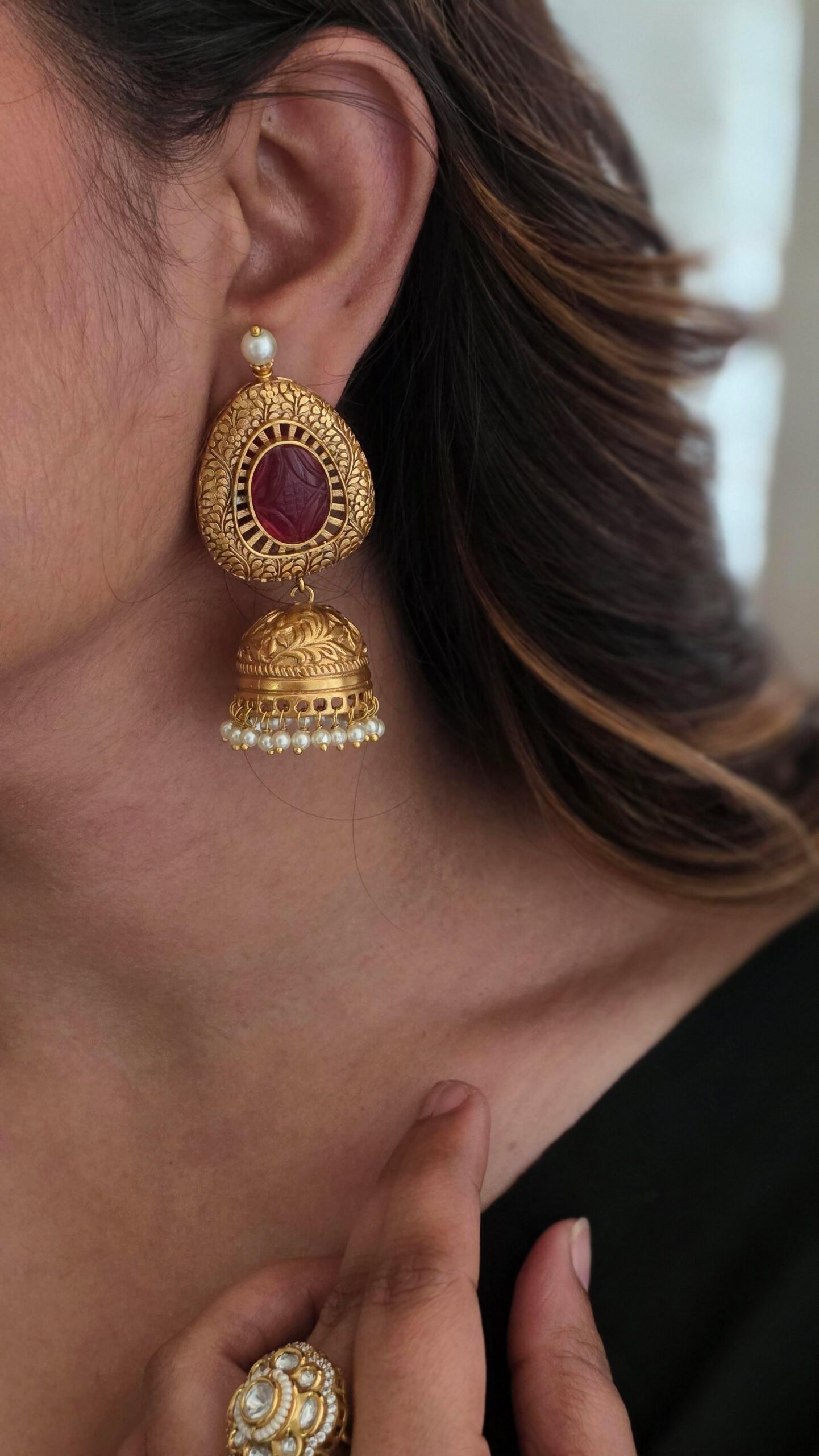 Bhumi handcrafted jhumki Thumbnail