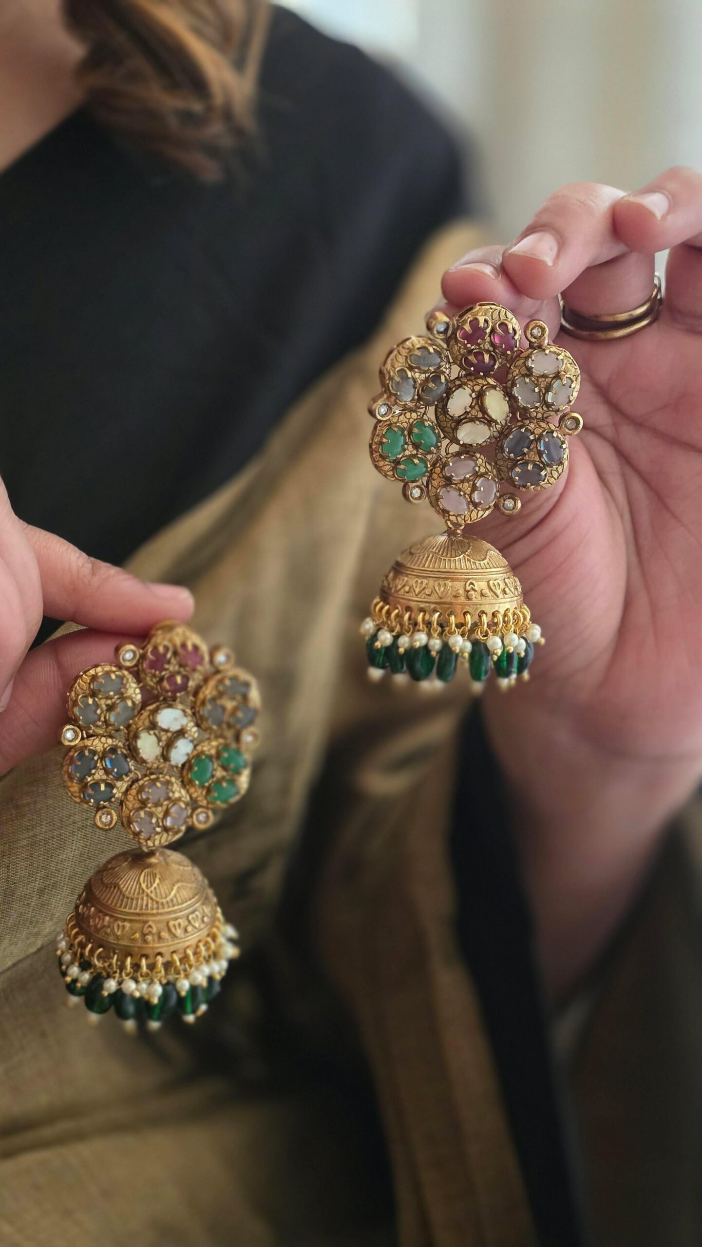 Zuri handcrafted jhumki Thumbnail