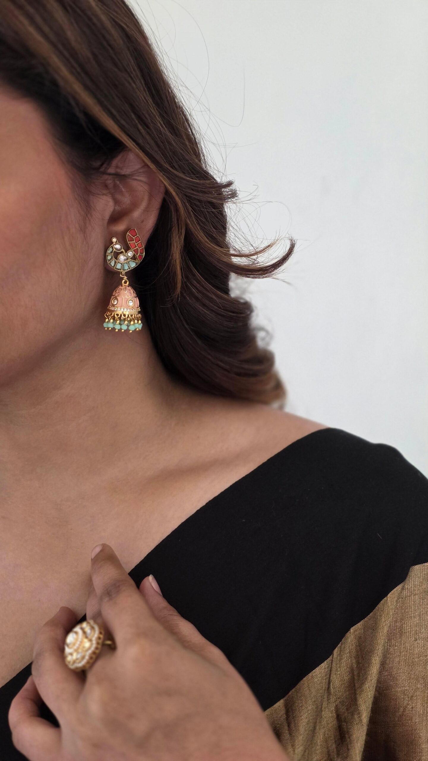 Chidiya handcrafted jhumki Thumbnail