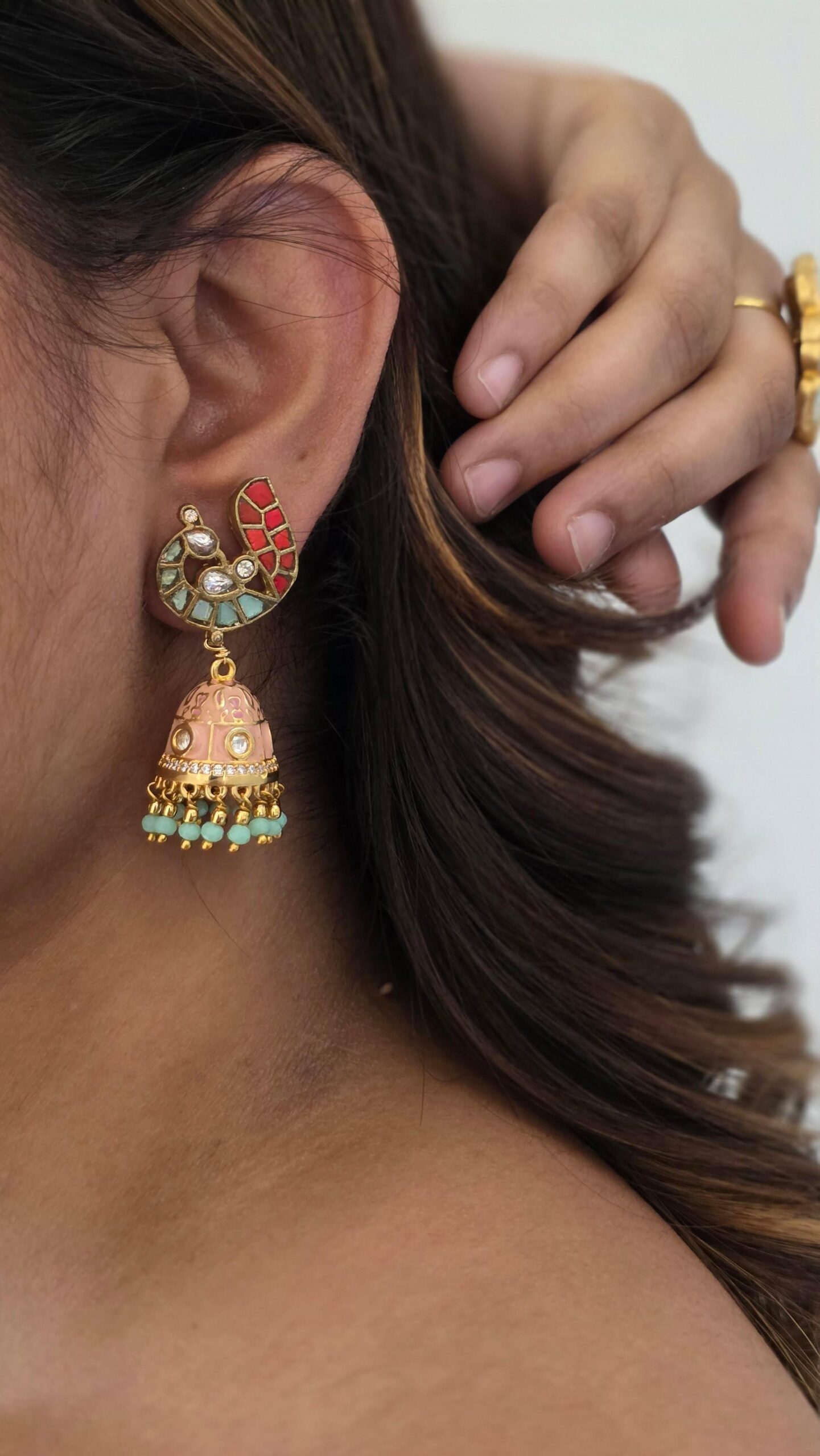 Chidiya handcrafted jhumki Thumbnail