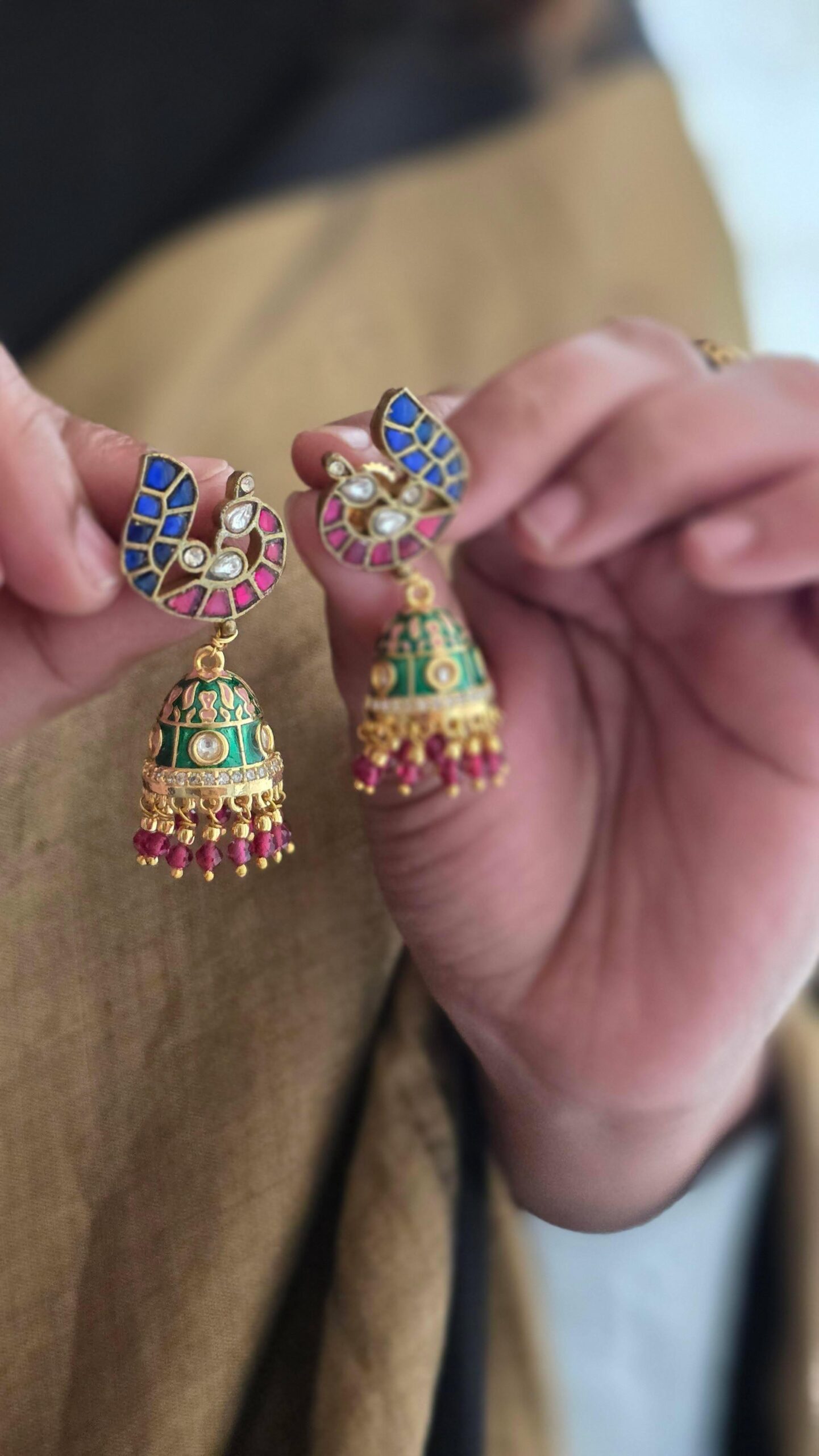 Chidiya handcrafted jhumki Thumbnail