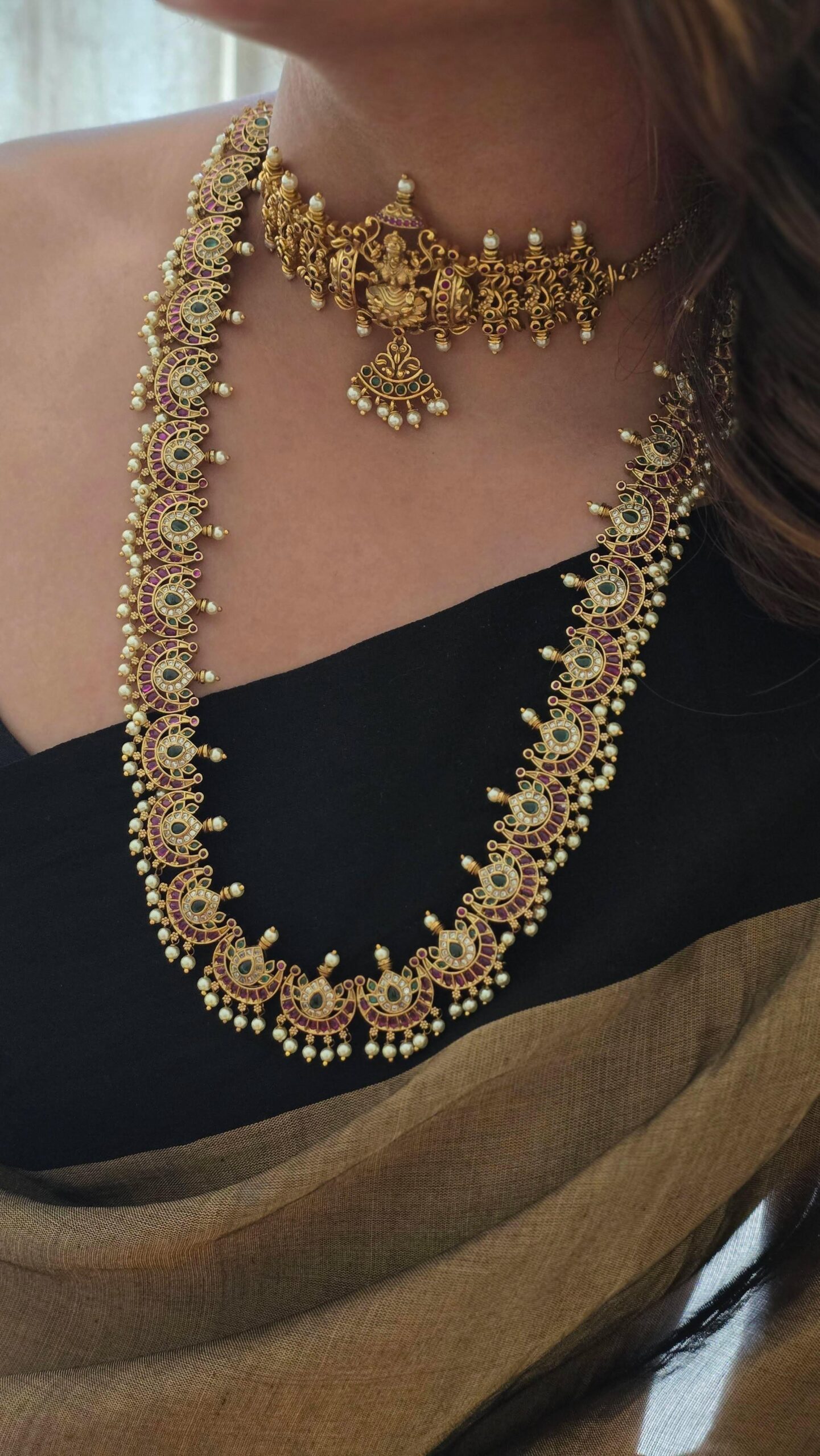 Dvija handcrafted long necklace Thumbnail