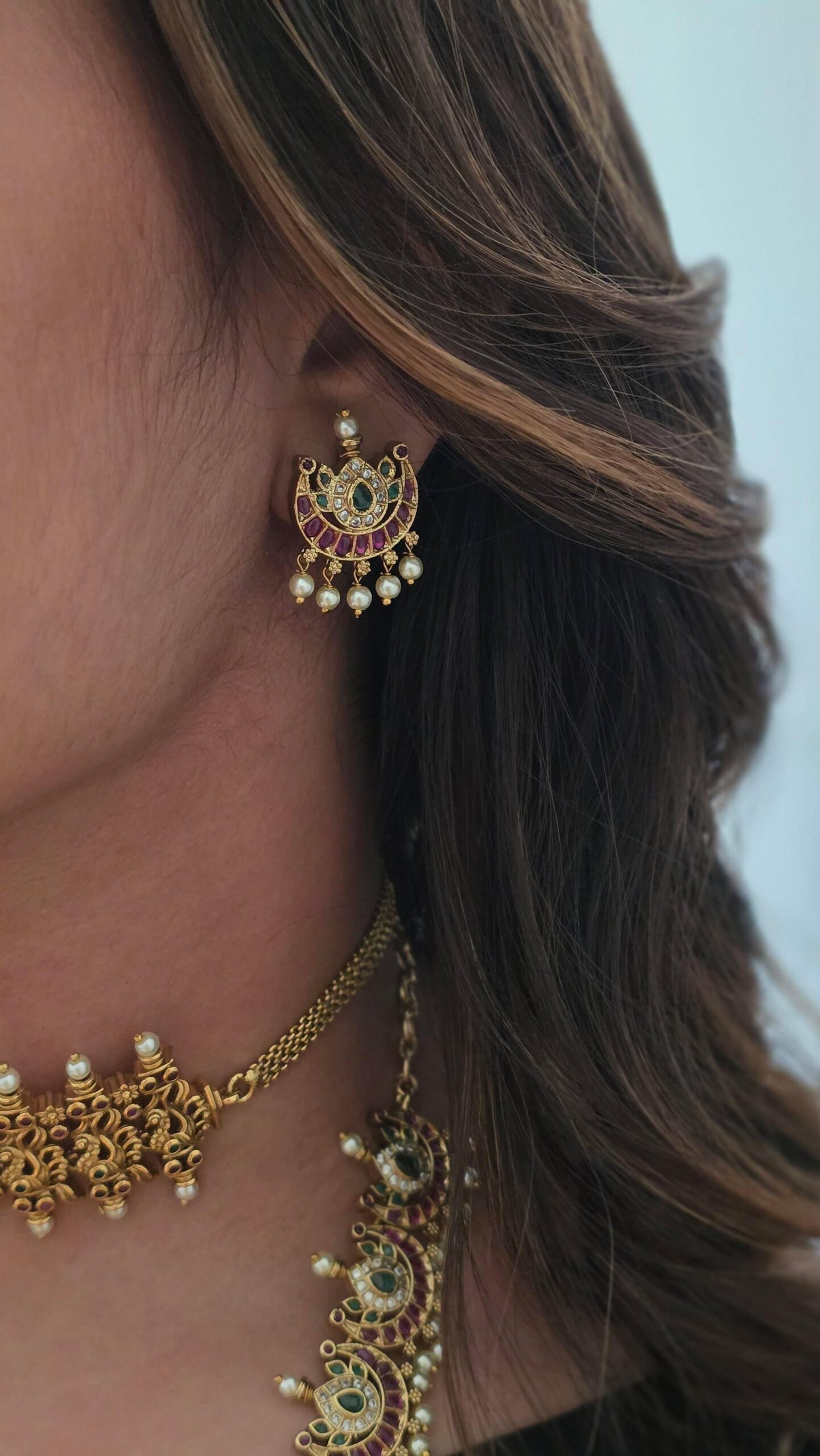 Dvija handcrafted long necklace Thumbnail