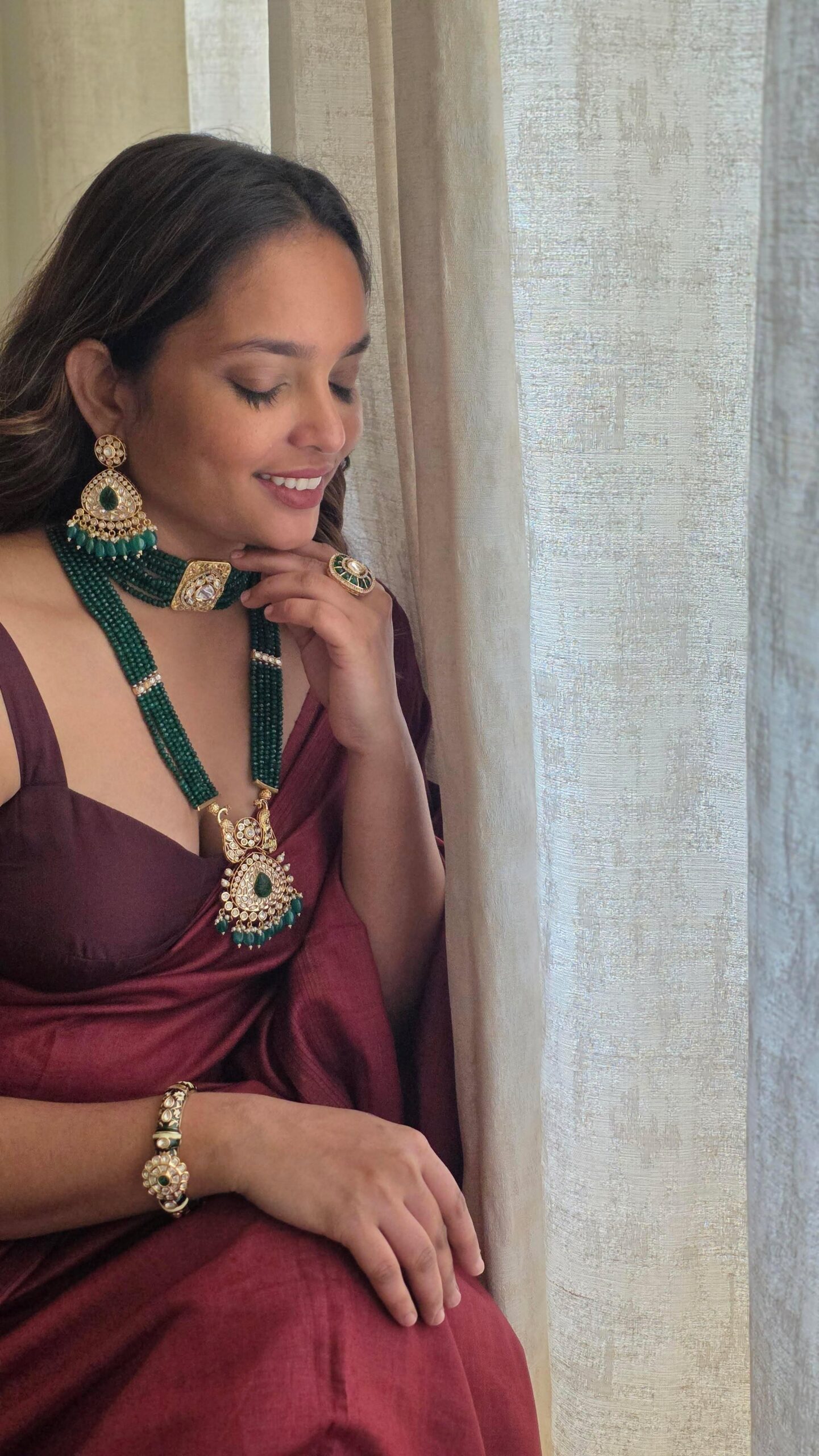 Aarna long necklace Thumbnail