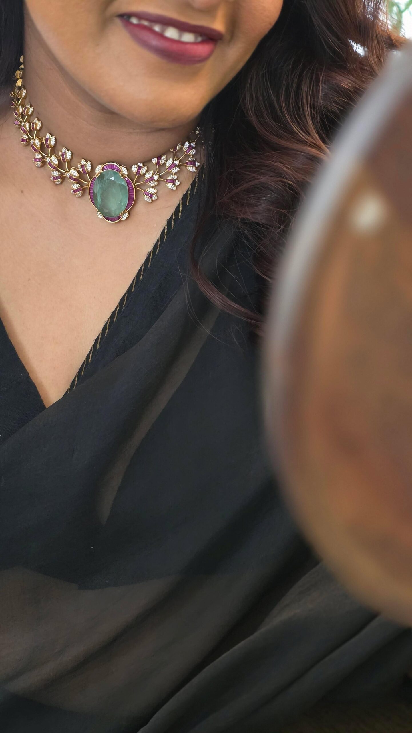 Rossie semi precious quartz necklace Thumbnail