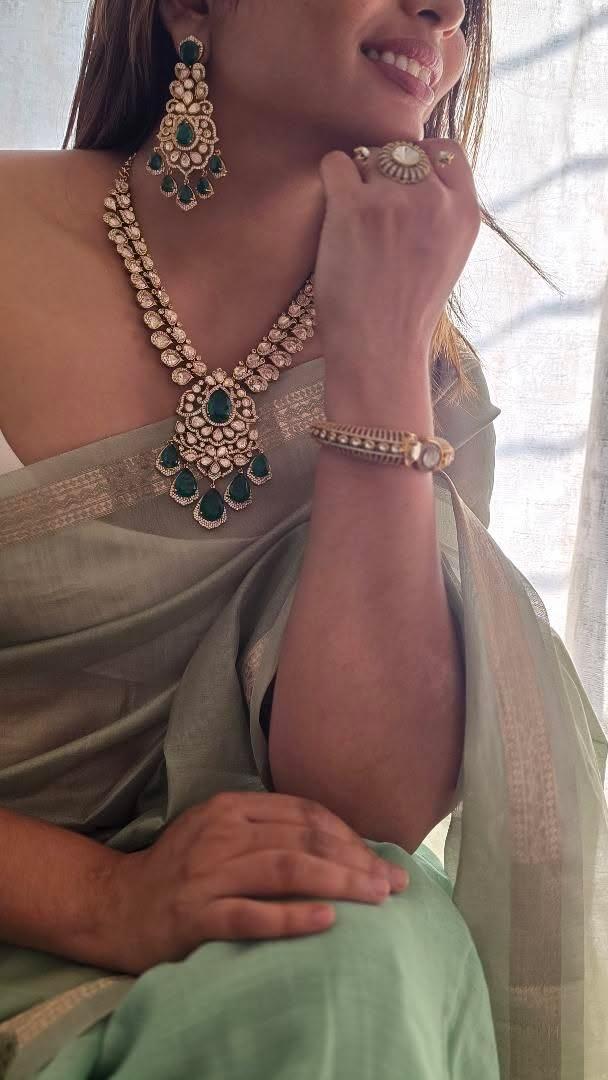 Ishvani polki & quartz necklace Thumbnail