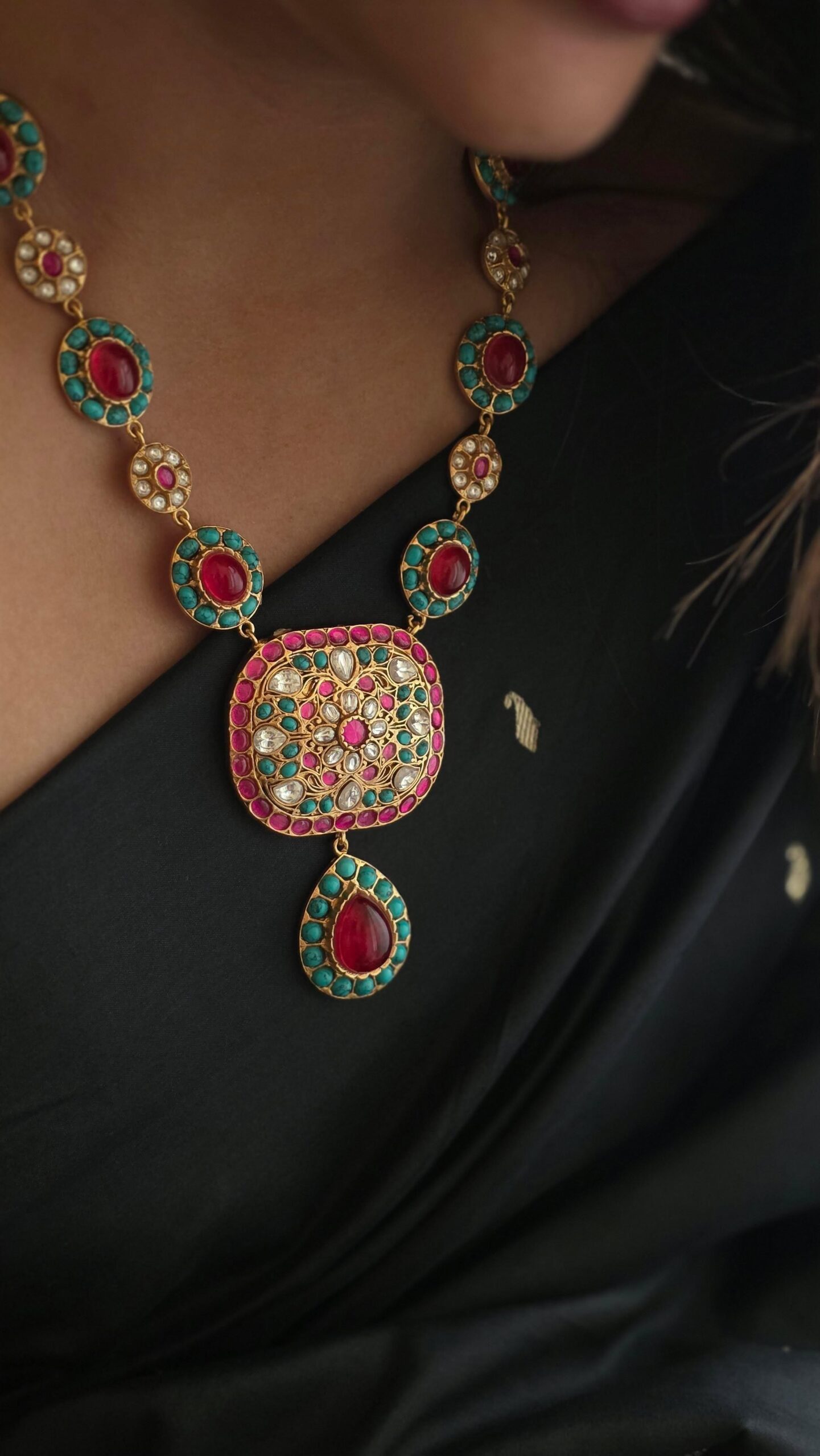 Vanya handcrafted long necklace Thumbnail