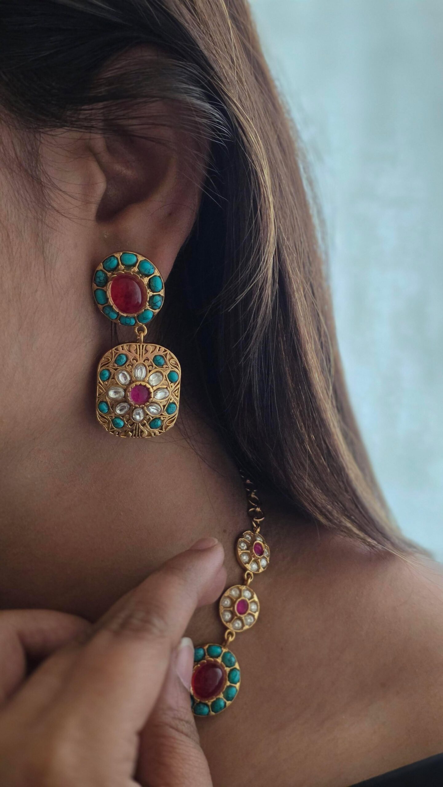 Vanya handcrafted long necklace Thumbnail